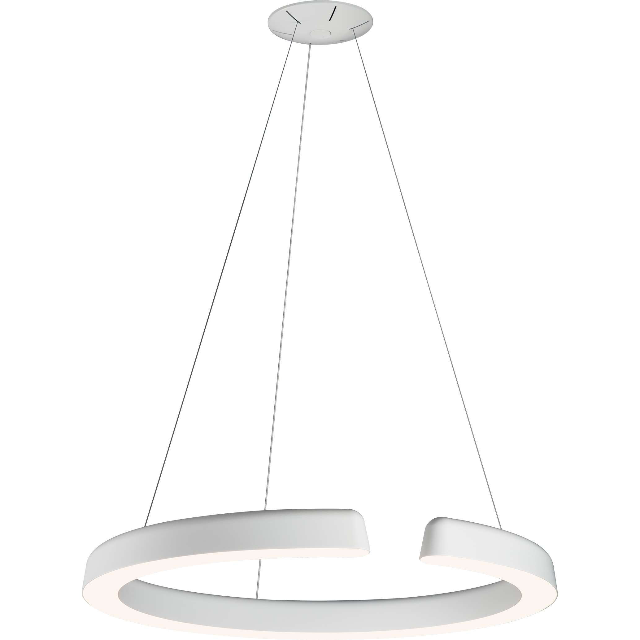 Enso 34 inch Matte White Pendant Ceiling Light