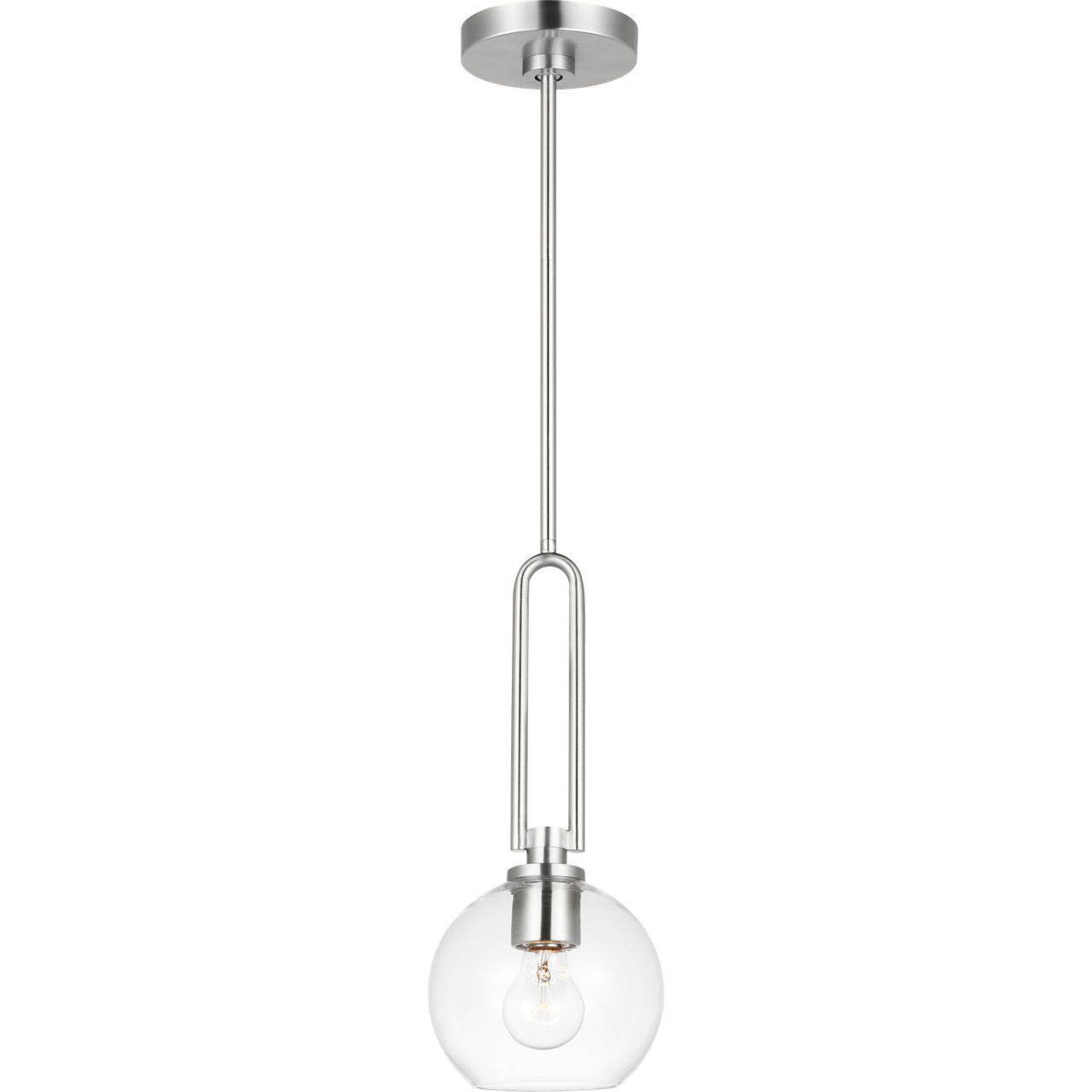 Codyn 1 Light 10 inch Brushed Nickel Mini-Pendant Ceiling Light