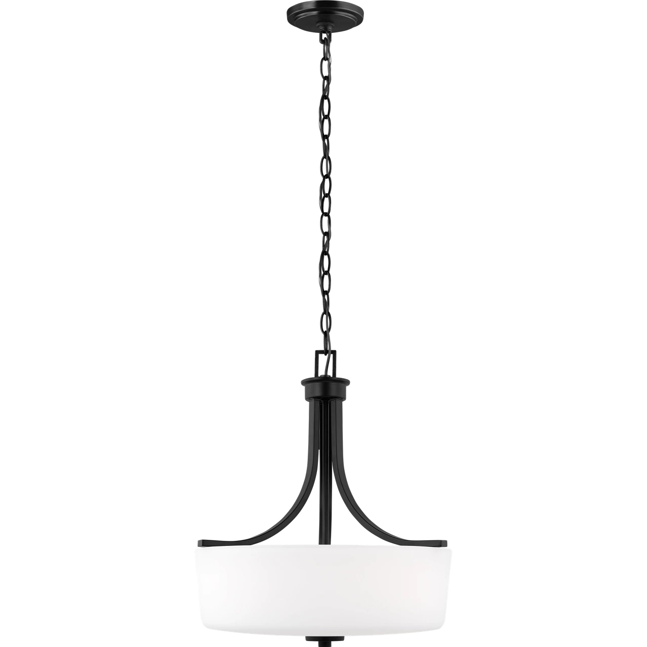 Kemal 3 Light 16 inch Midnight Black Pendant Ceiling Light