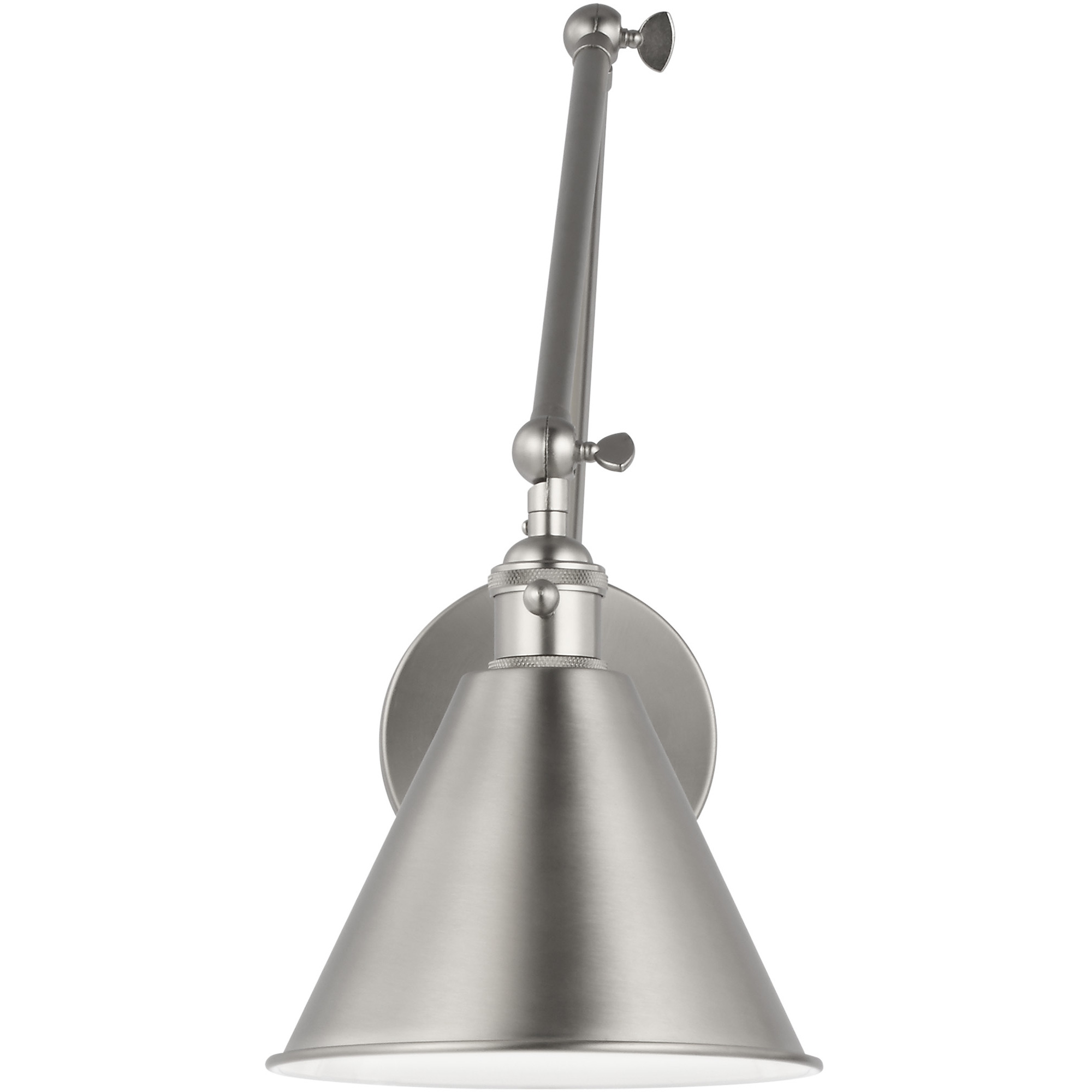 C&M by Chapman & Myers Salem 1 Light 7 inch Brushed Nickel Bath Sconce Wall Light