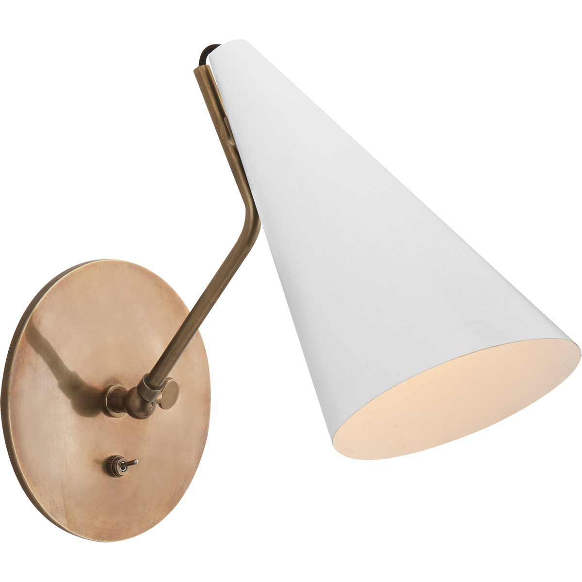 AERIN Clemente 1 Light 6.25 inch Plaster White Wall Light
