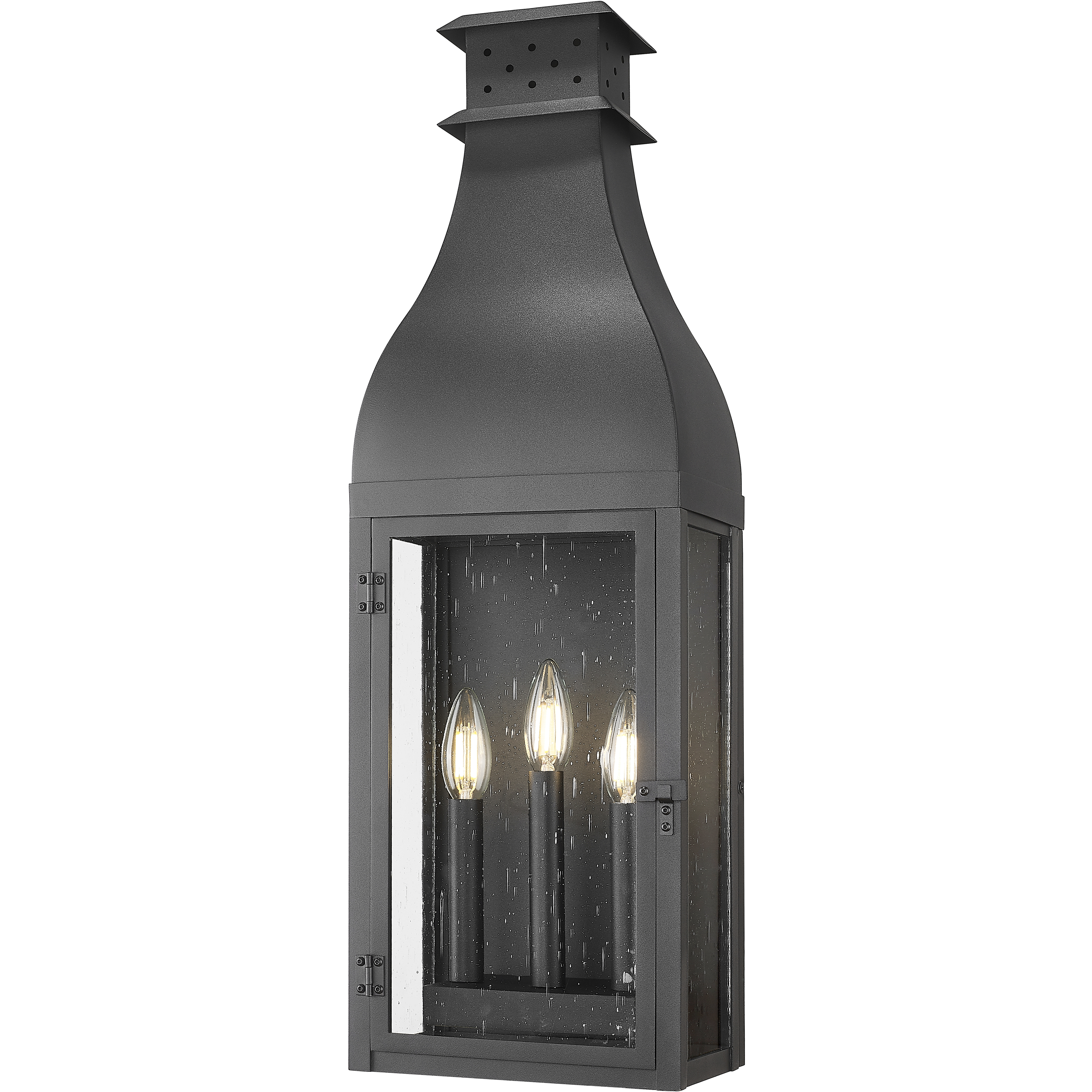 Toulouse 3 Light 26.5 inch Sand Black Outdoor Wall Light