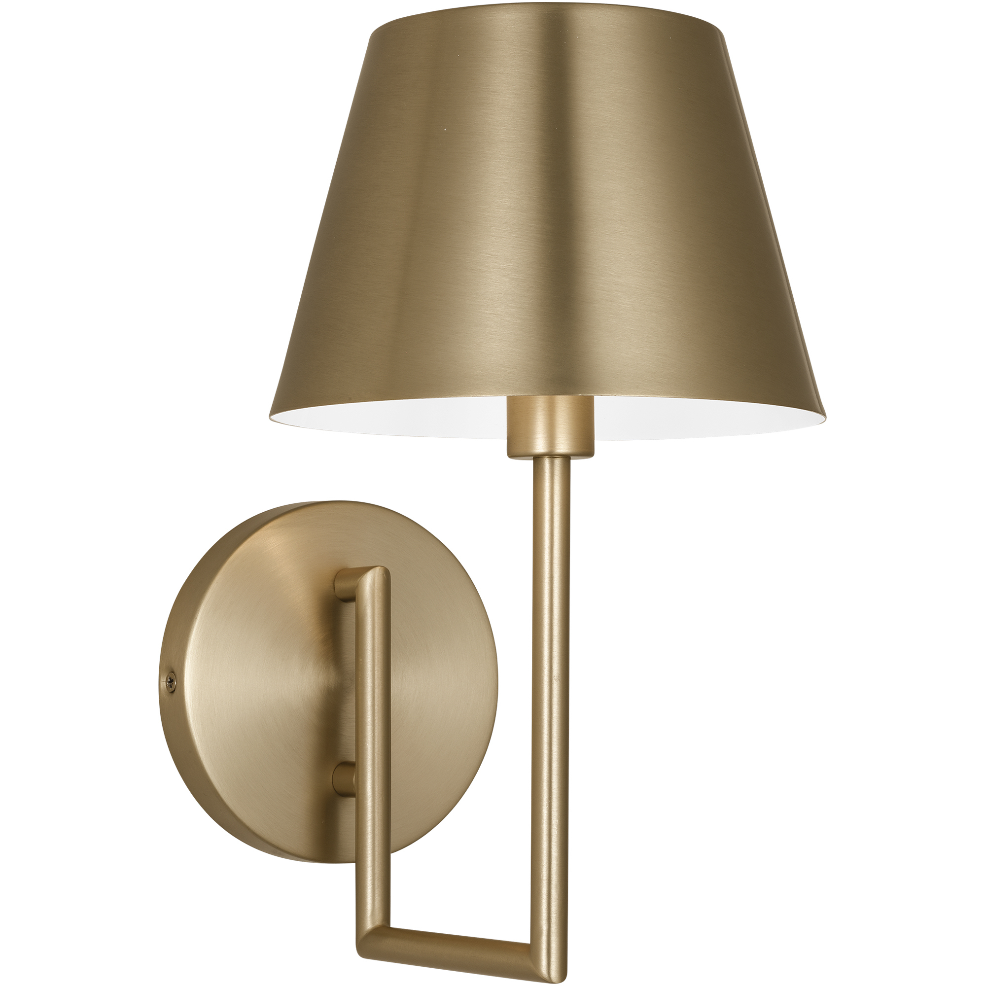 Drew & Jonathan Ender 1 Light 7 inch Satin Brass Sconce Wall Light, Small