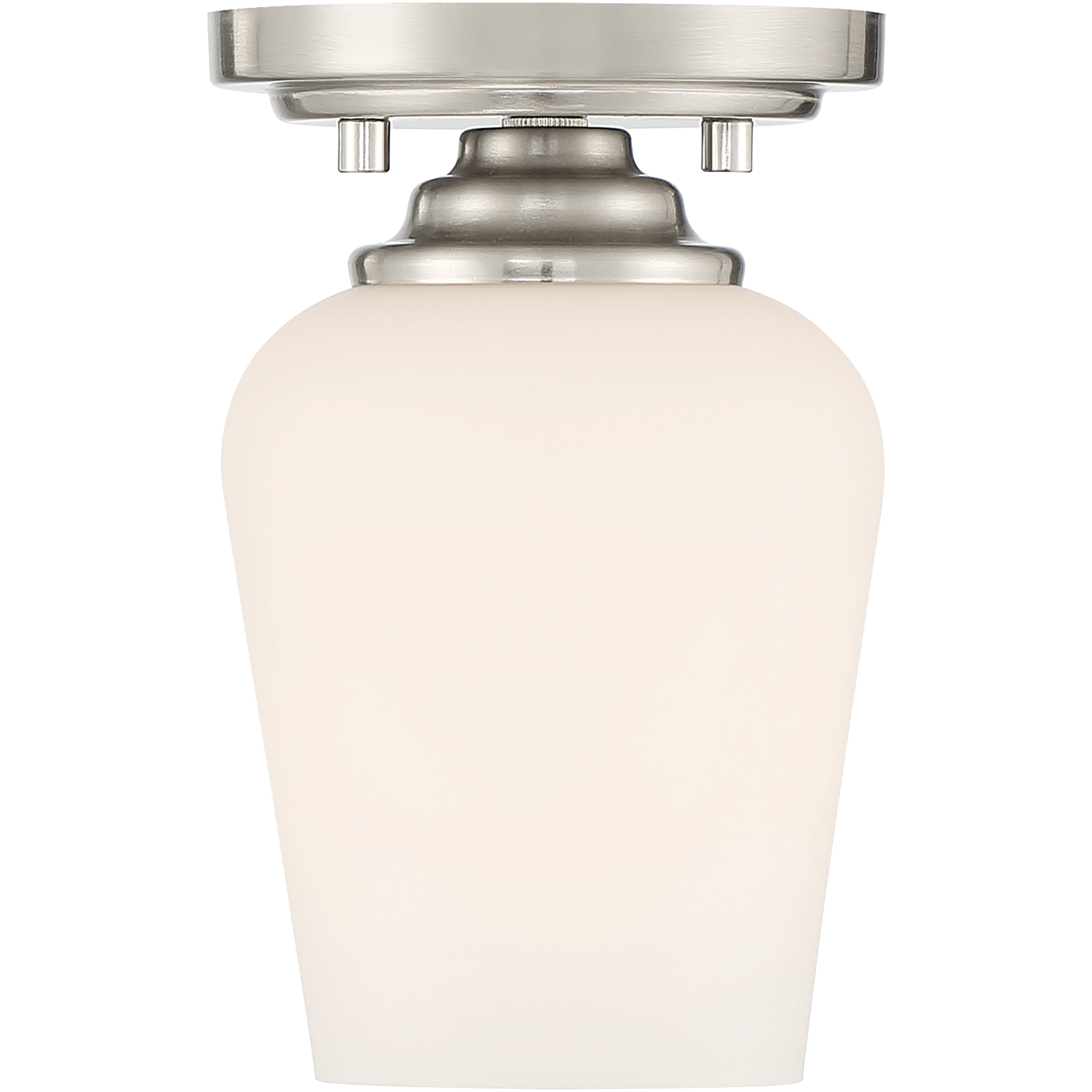 Shyloh 1 Light 4.88 inch Brushed Nickel Pendant / Semi Flush Ceiling Light