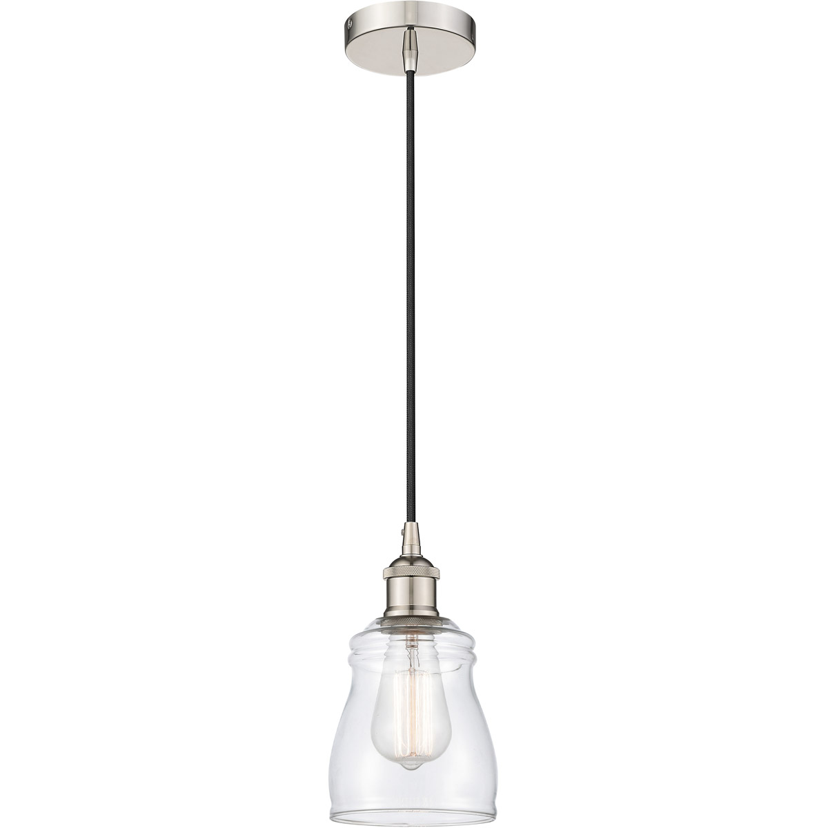 Edison Ellery 1 Light 5 inch Polished Nickel Mini Pendant Ceiling Light