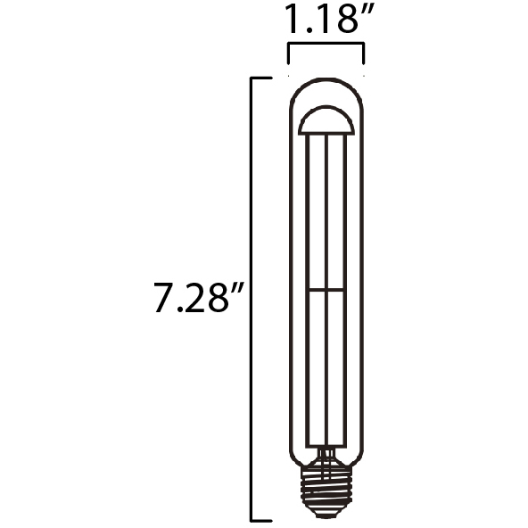 Glow LED T10 E26 6 watt 120 2700K Bulb