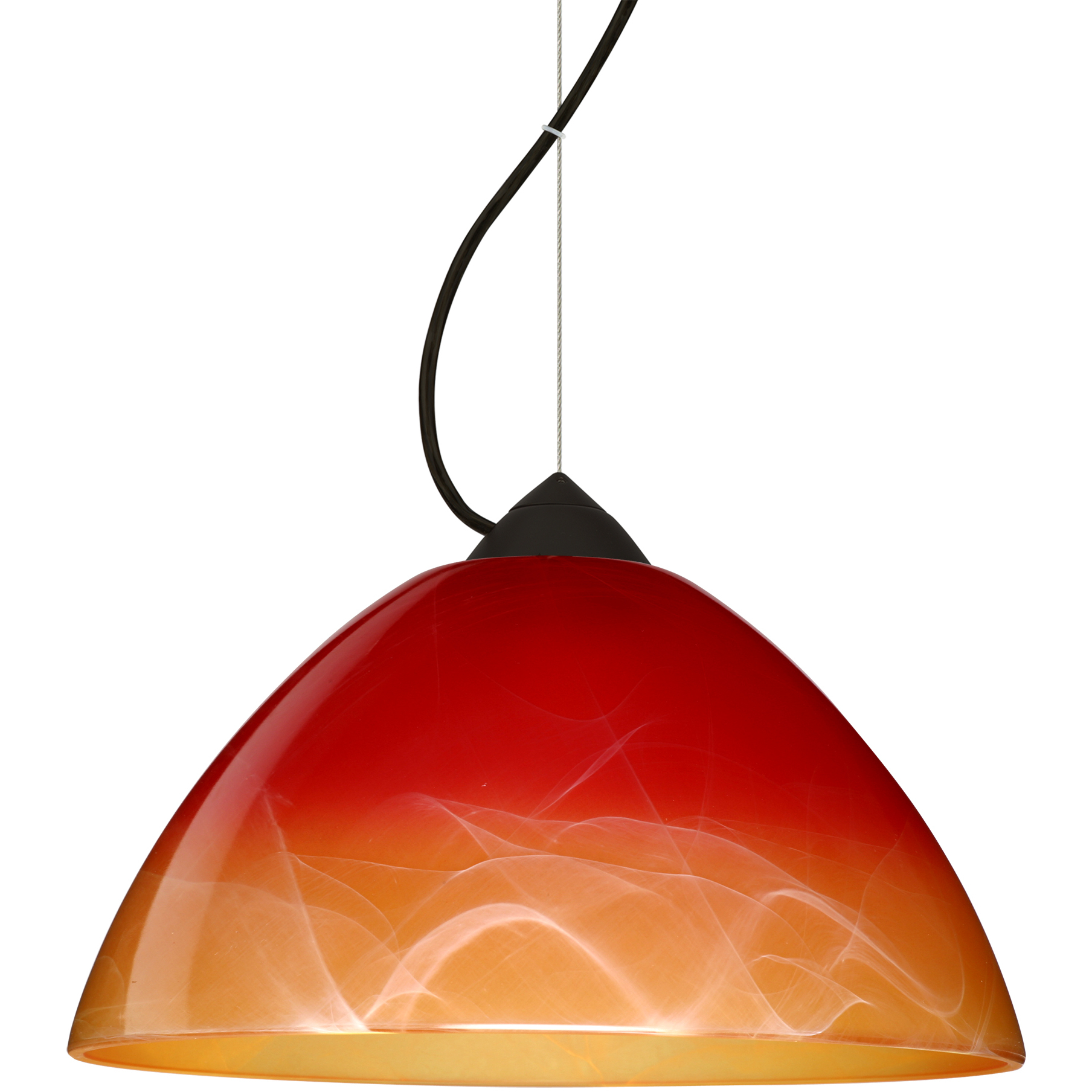 Tessa 1 Light Black Cord Pendant Ceiling Light