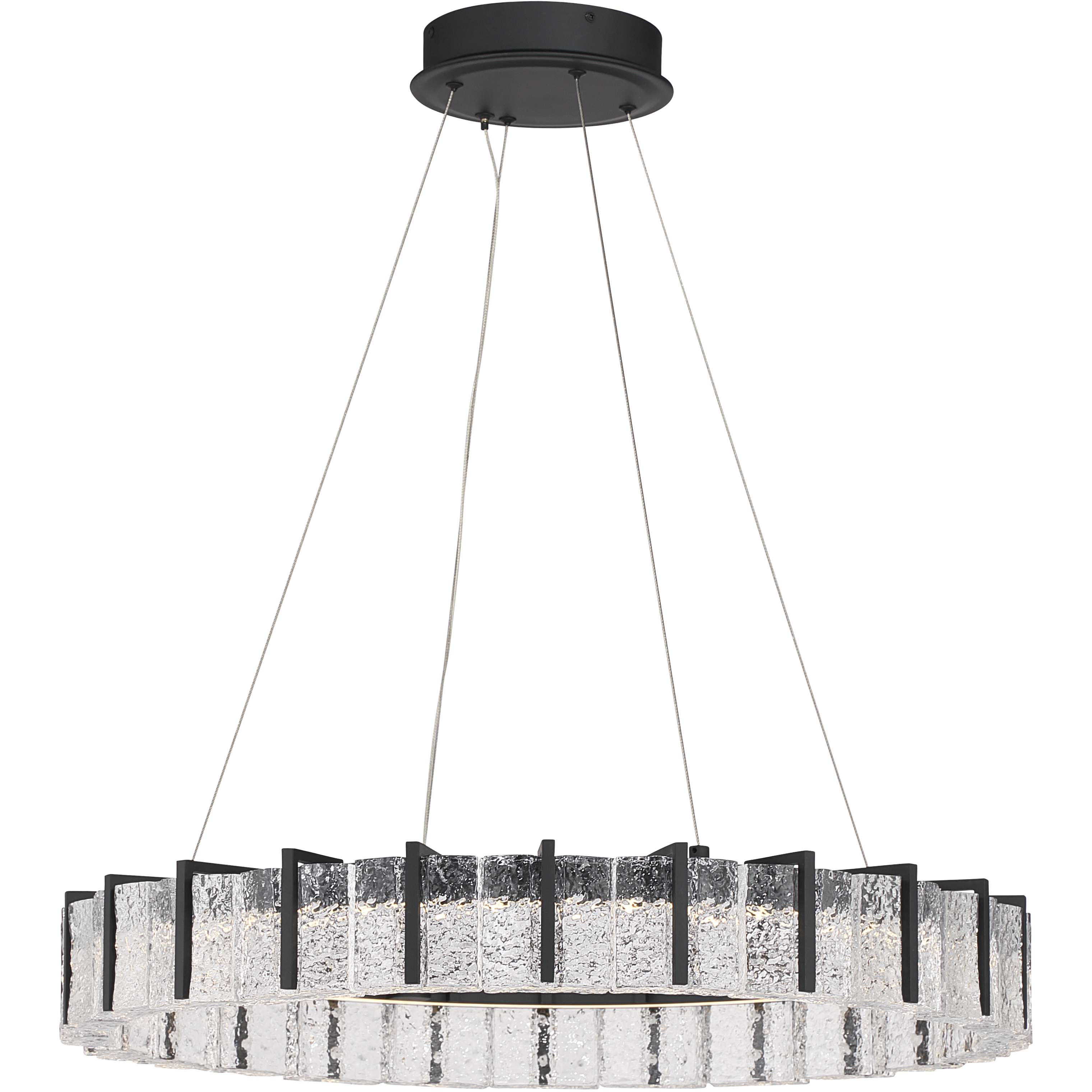 Sevryn LED 27.5 inch Dark Matte Black Pendant Ceiling Light