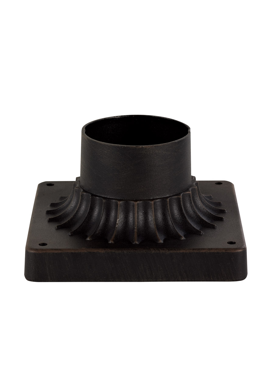 Canby 3 inch Rust Outdoor Post Base Mount