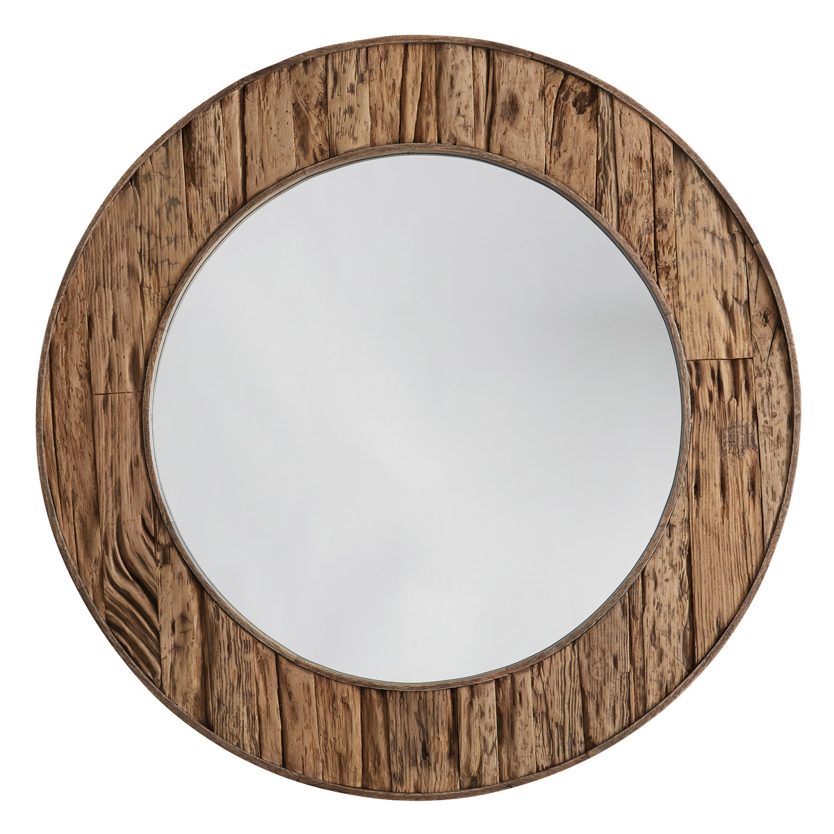 Capital Lighting 740701MM Mirror 34 X 34 inch Reclaimed Railroad Ties Wall Mirror