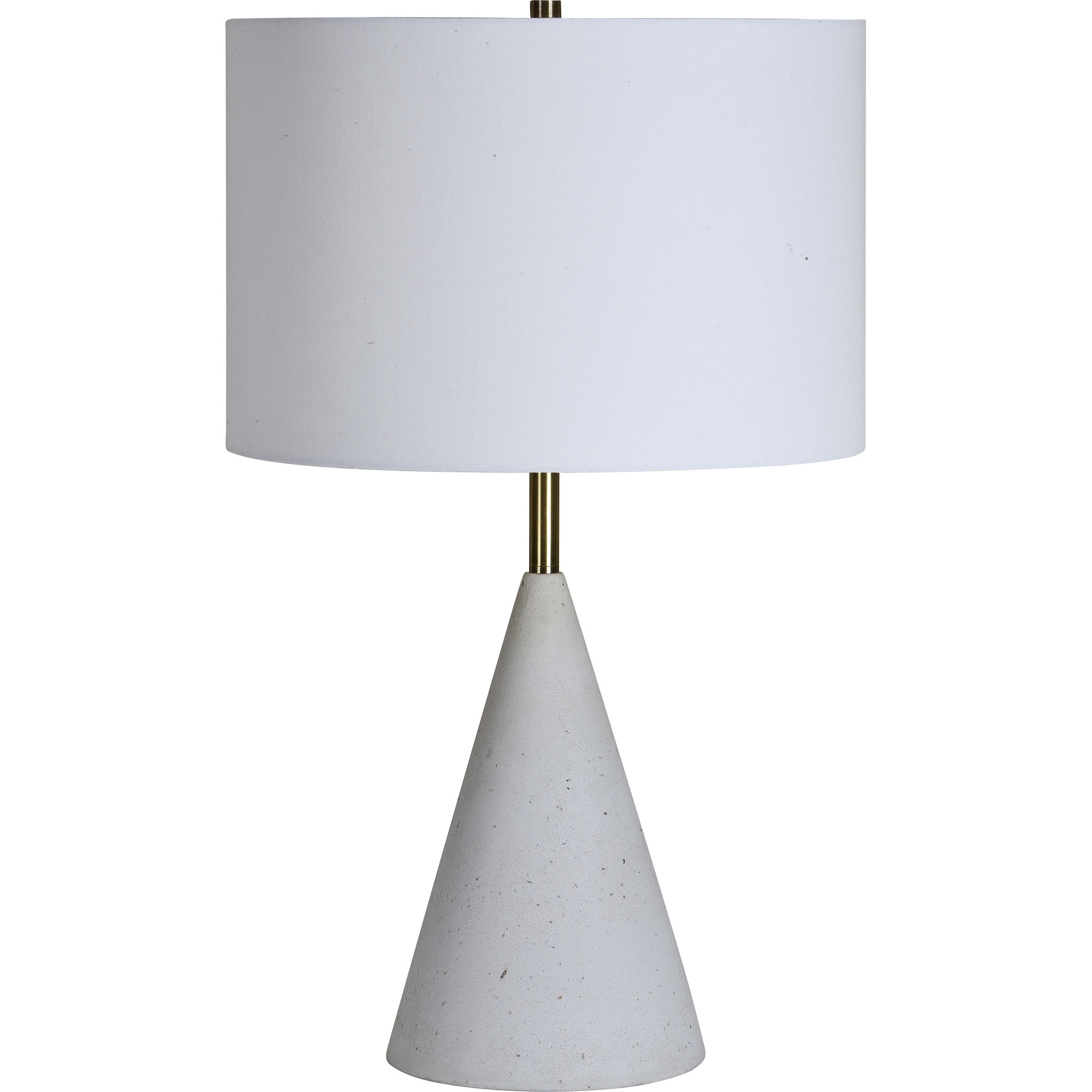 Cimeria 25.5 inch 100 watt White with Speckles and Antique Brass Table Lamp Portable Light