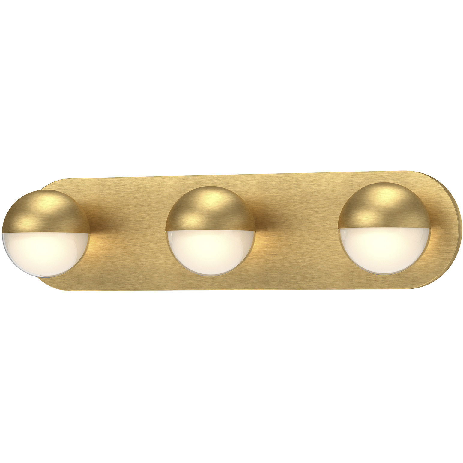 Pluto LED 21 inch Brushed Gold Vanity Light Wall Light in 2700K