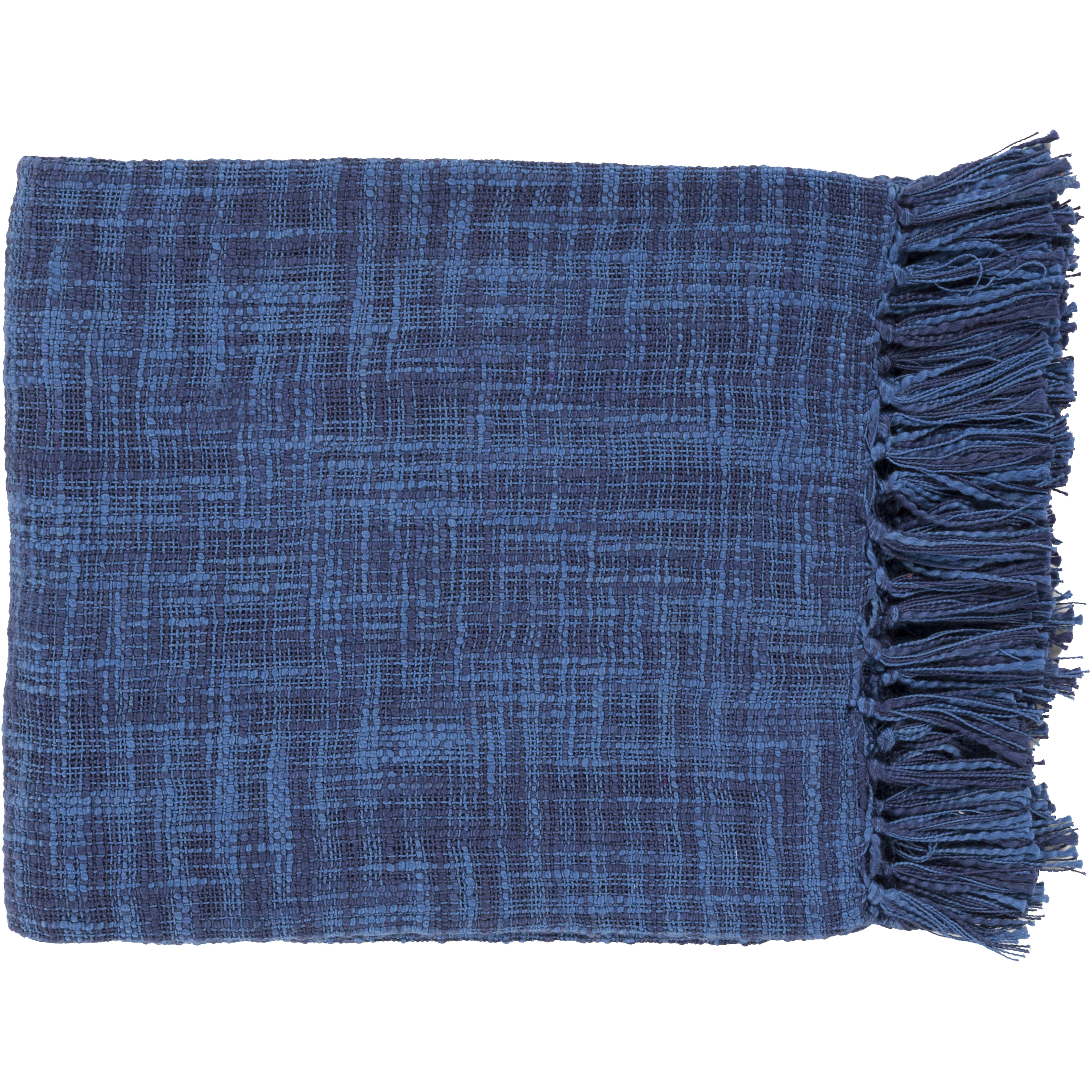 Tori 59 X 49 inch Dark Blue Throw, Rectangle