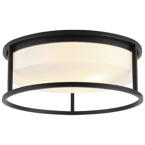 Framerton LED 14.63 inch Matte Black Flush Mount Ceiling Light