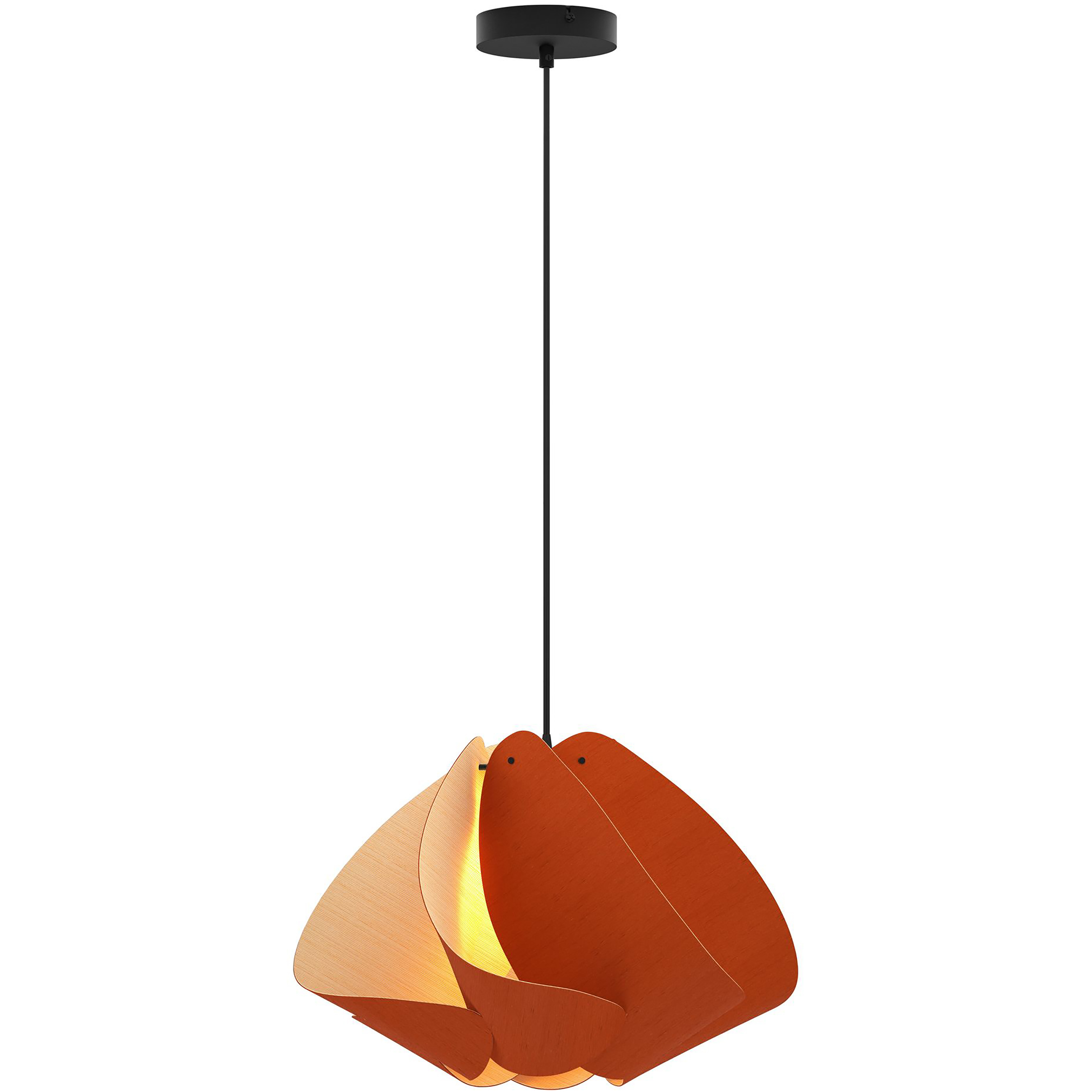 Matilda 1 Light 17.4 inch Black/Terracotta Pendant Ceiling Light in Terracotta/Ash, 17 in