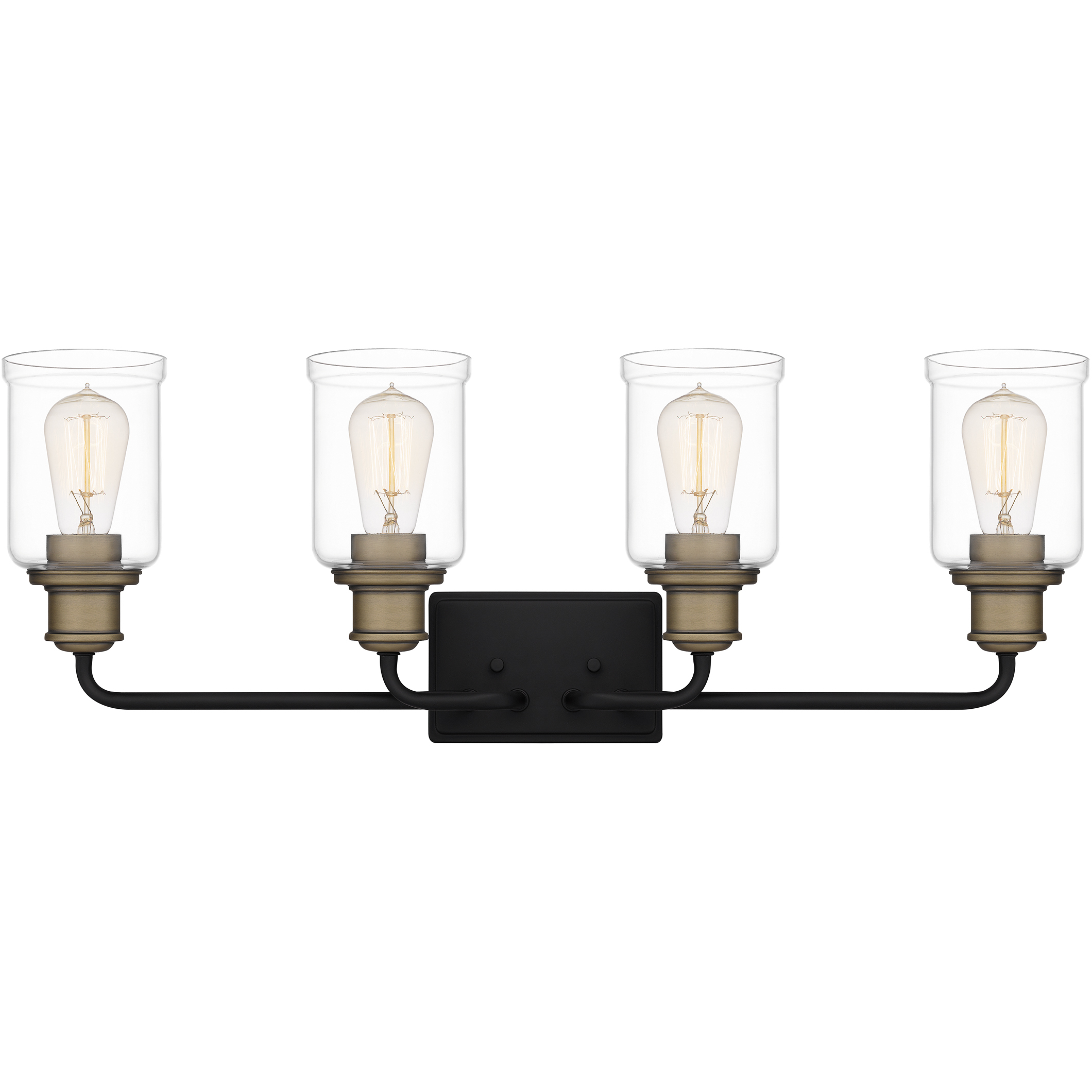 Cox 4 Light 29 inch Matte Black Bath Light Wall Light, Extra Large