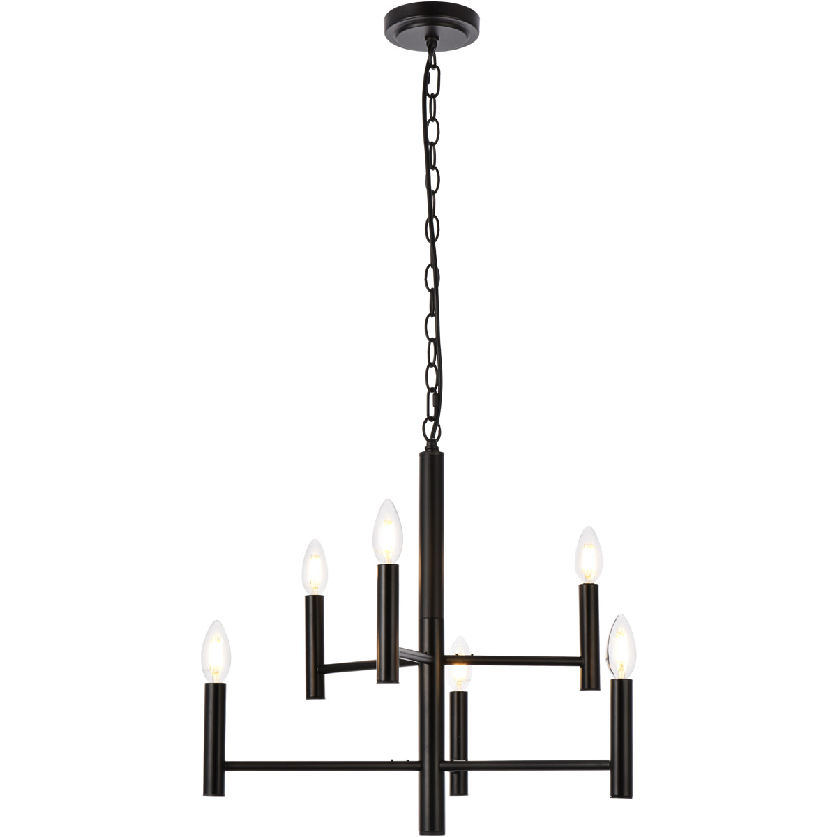 Carmella 6 Light 22 inch Black Pendant Ceiling Light