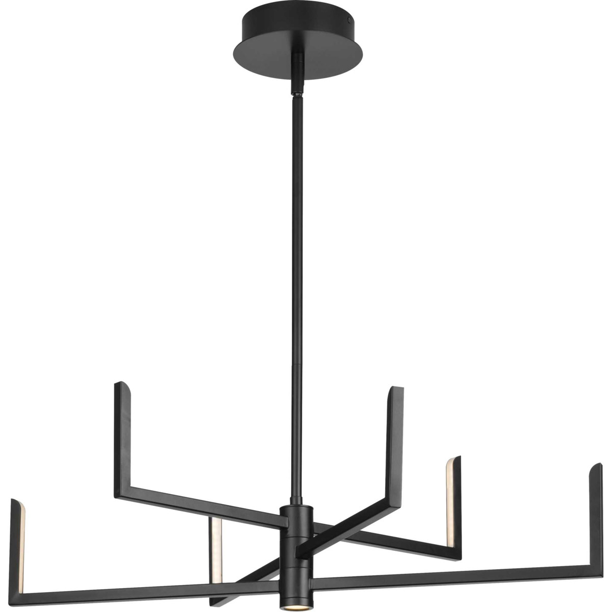 Pivot LED LED 28.25 inch Matte Black Chandelier Ceiling Light, Progress LED