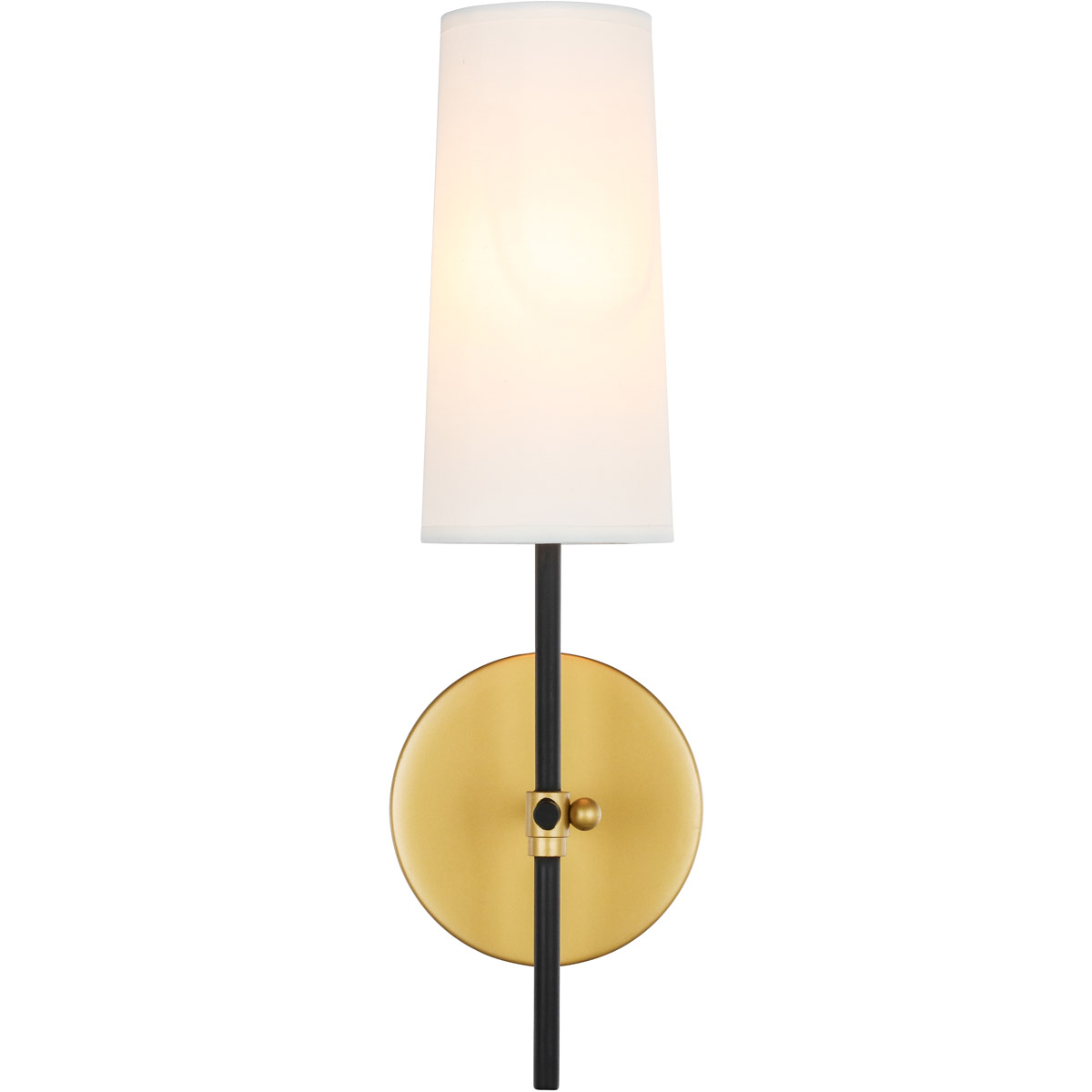 Brandywine 1 Light 4.75 inch Brass and Black Wall sconce Wall Light