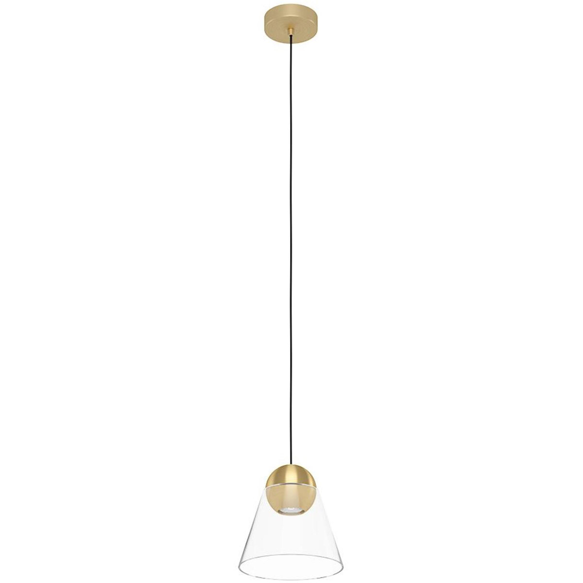 Cerasella 1 Light 8 inch Brushed Brass Pendant Ceiling Light