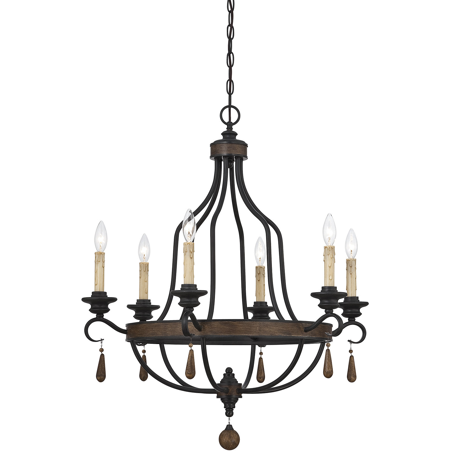 Starr 6 Light 28.5 inch Durango Chandelier Ceiling Light