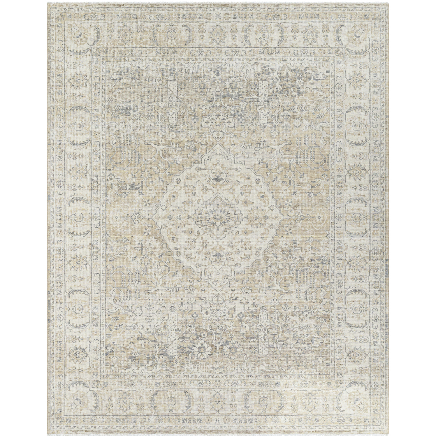 Once Upon a Time 141.73 X 106.3 inch Ivory / Light Gray / Gray / Tan / Light Brown Machine Woven Rug in 9 x 12