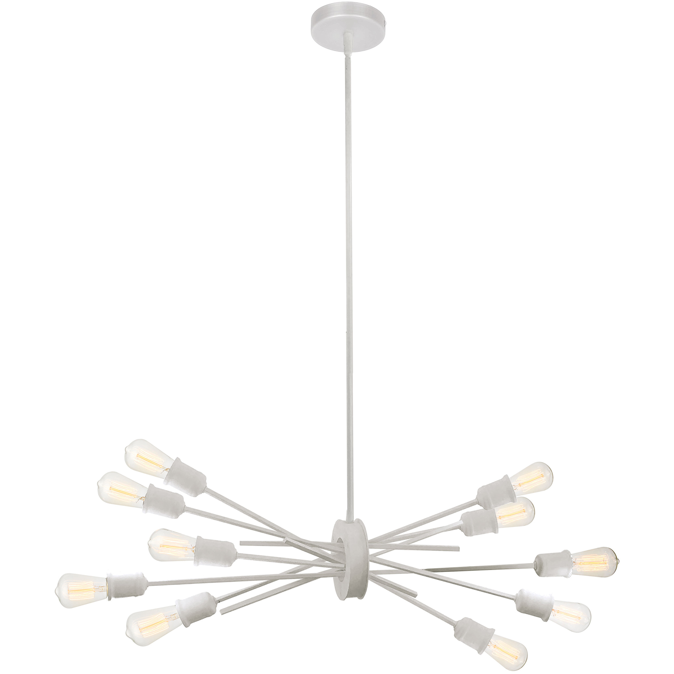 Nebraska 10 Light 17 inch White Horizontal Pendant Ceiling Light