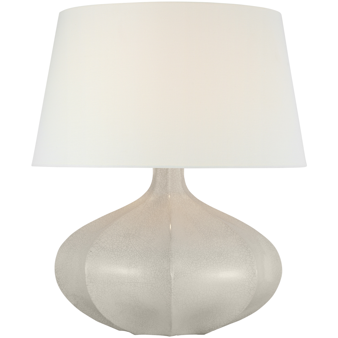 AERIN Rana 24.75 inch 15 watt Bone Craquelure Wide Table Lamp Portable Light, Medium