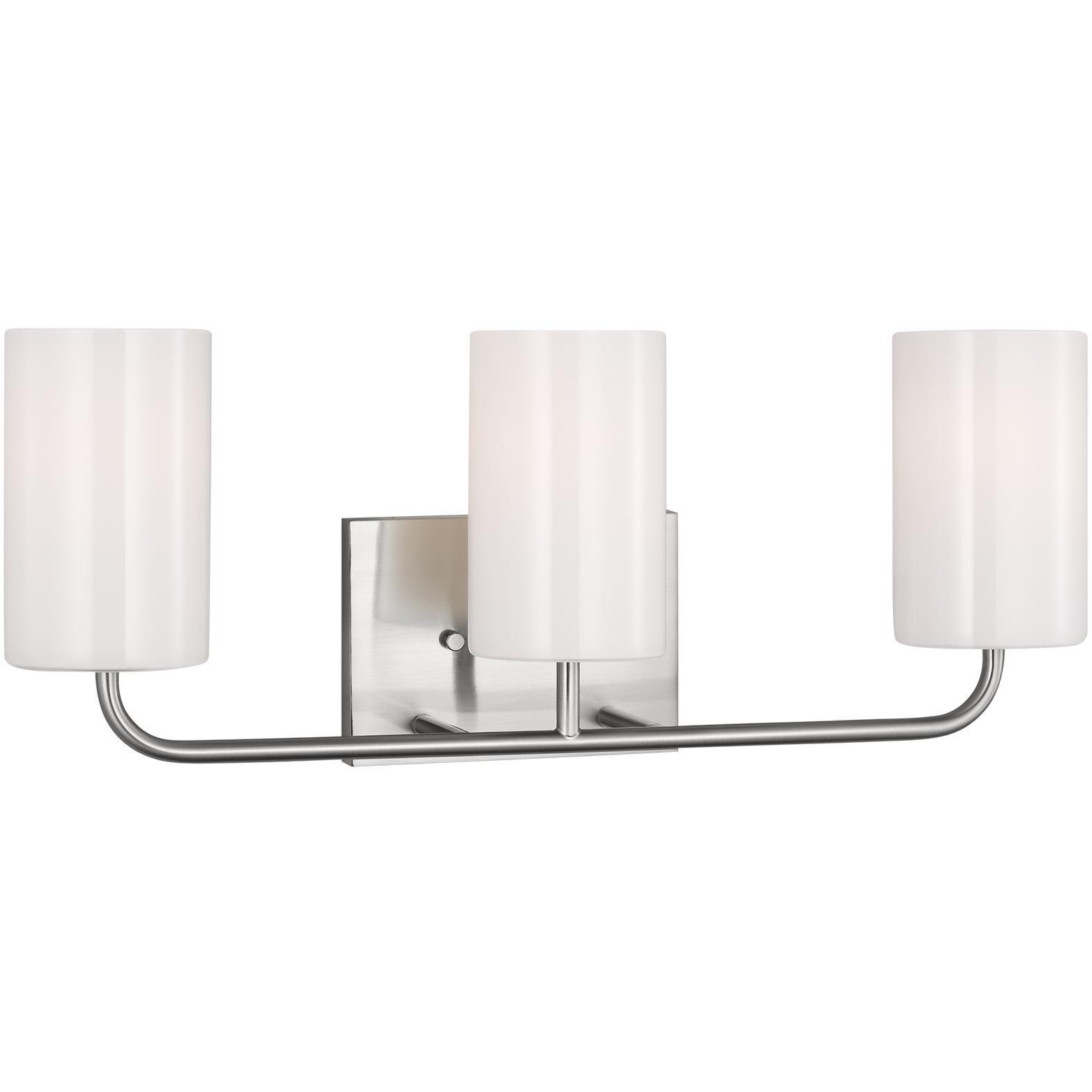 Picture of Generation Lighting GLV1003BS Rhett 3 Light 22 inch Brushed Steel Wall ...