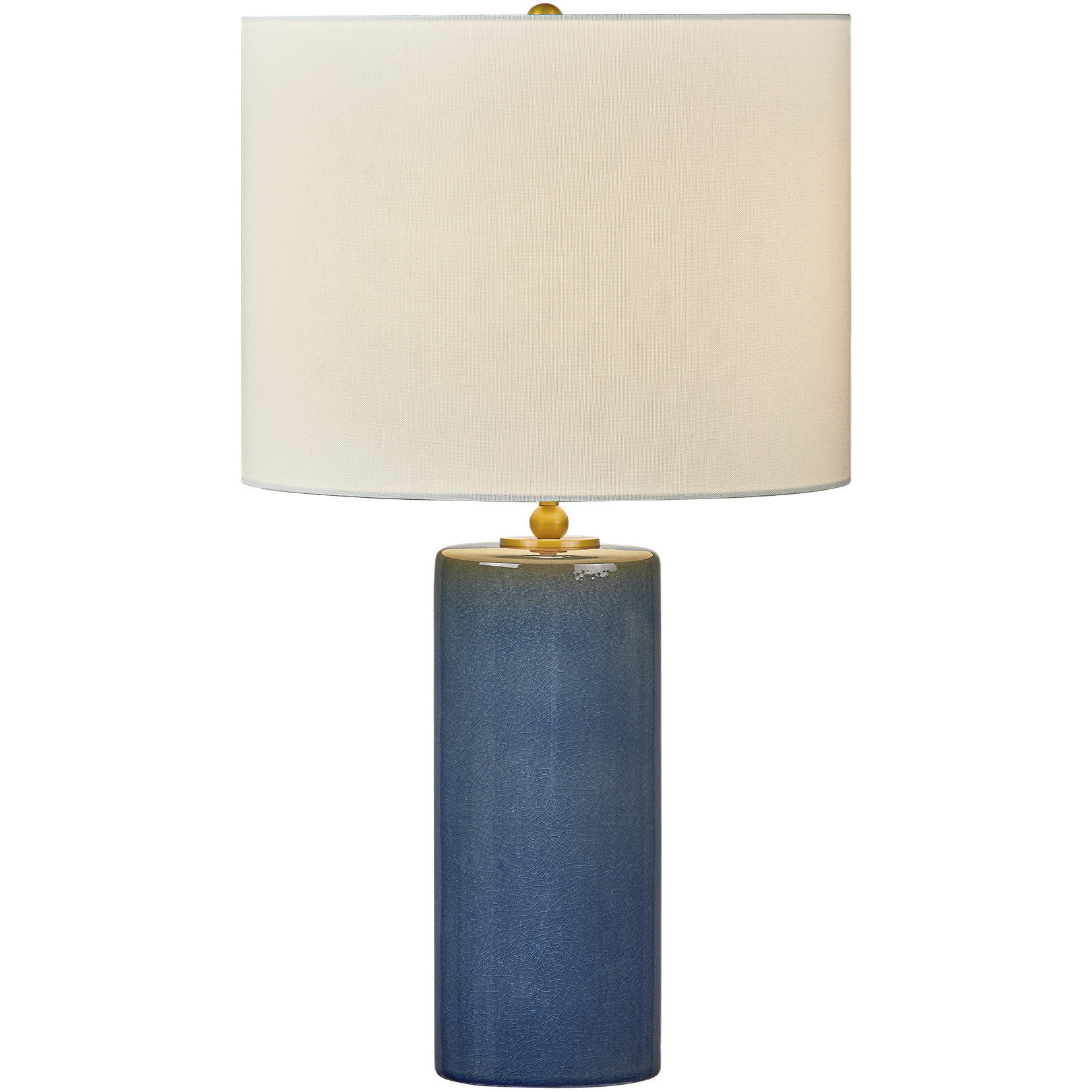 kate spade new york Lauren 26.13 inch 75 watt Deep Ocean Crackle Table Lamp Portable Light