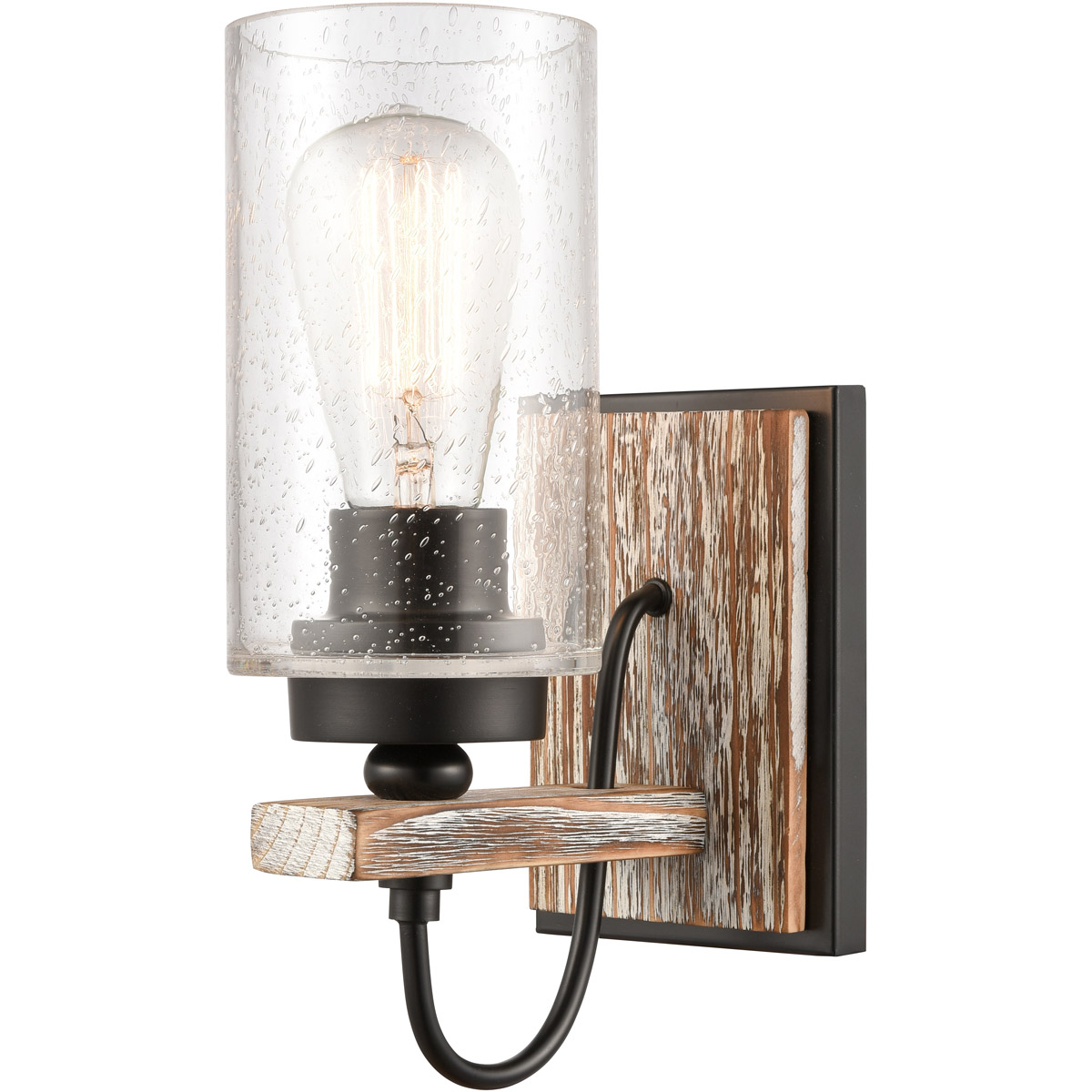 Paladin 1 Light 5 inch Matte Black Sconce Wall Light
