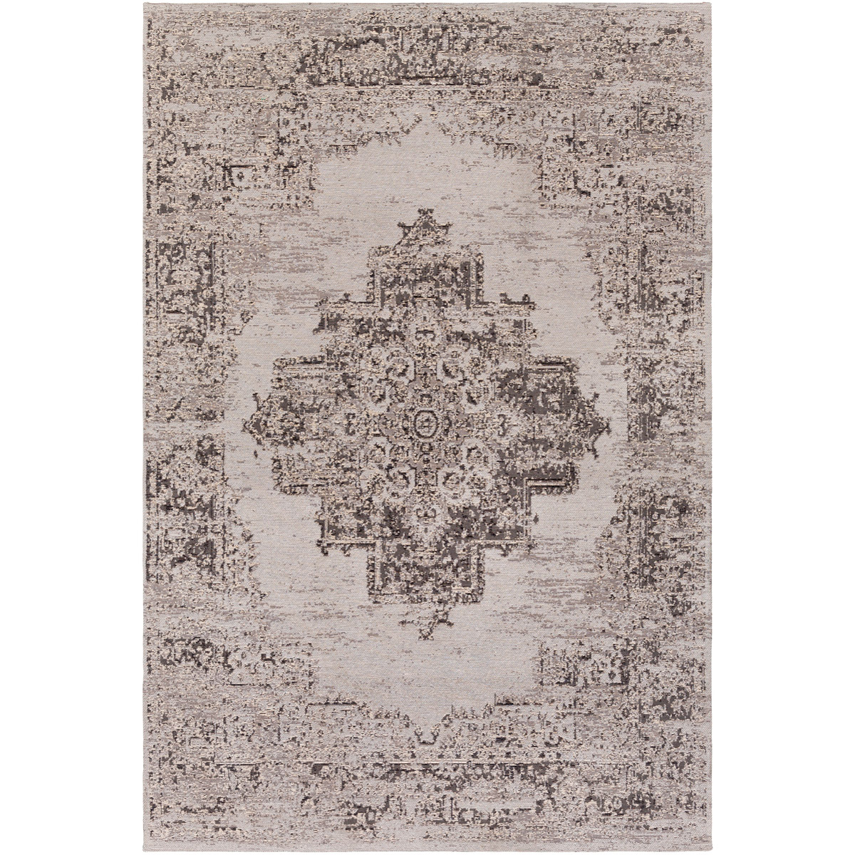 Amsterdam 36 X 24 inch Navy/Sky Blue/Dark Blue/Beige/Light Gray Rugs, Rectangle