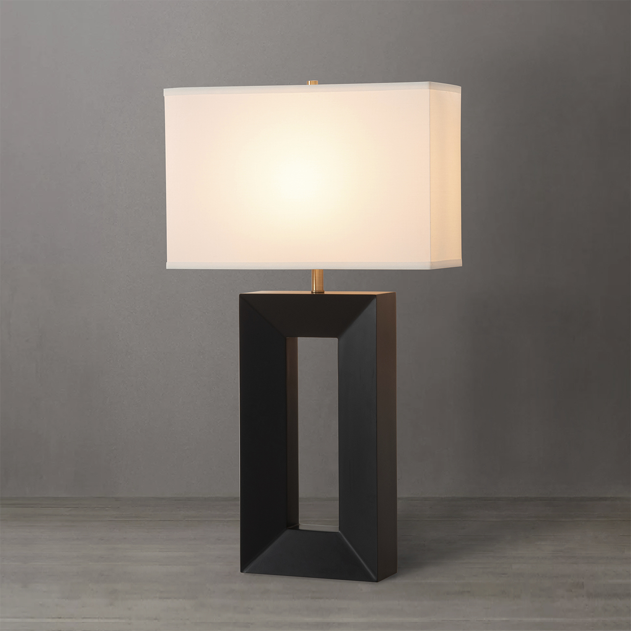 Nova of California Julie 30 inch 9 watt Ebony and Weathered Brass Standing Table Lamp Portable Light 1010830B - Open Box