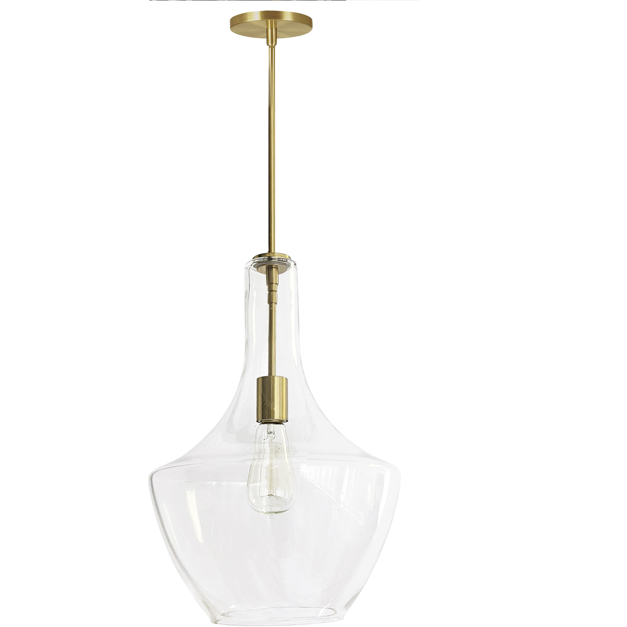 Petalite 1 Light 12.5 inch Aged Brass Pendant Ceiling Light