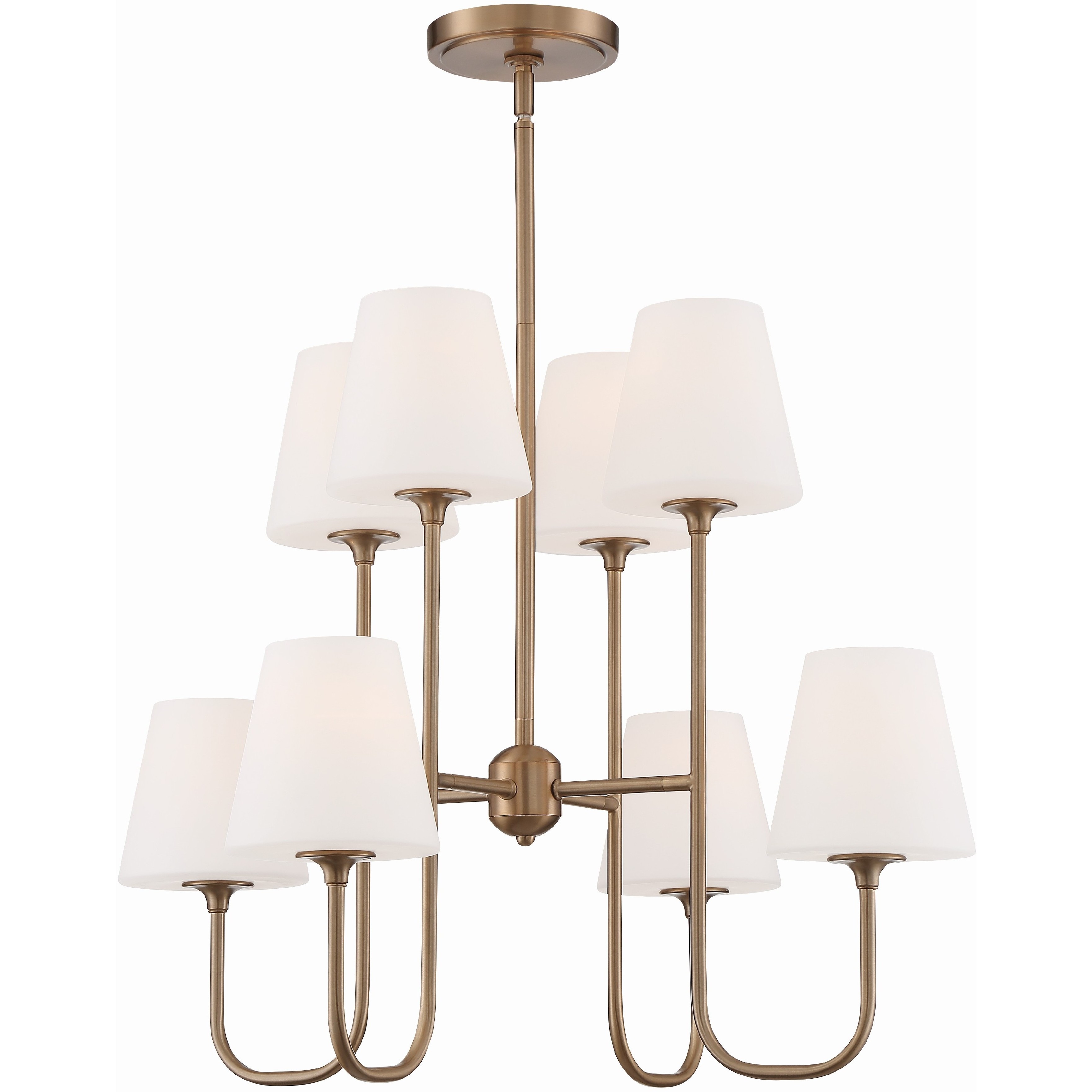 Keenan 8 Light 28 inch Vibrant Gold Chandelier Ceiling Light
