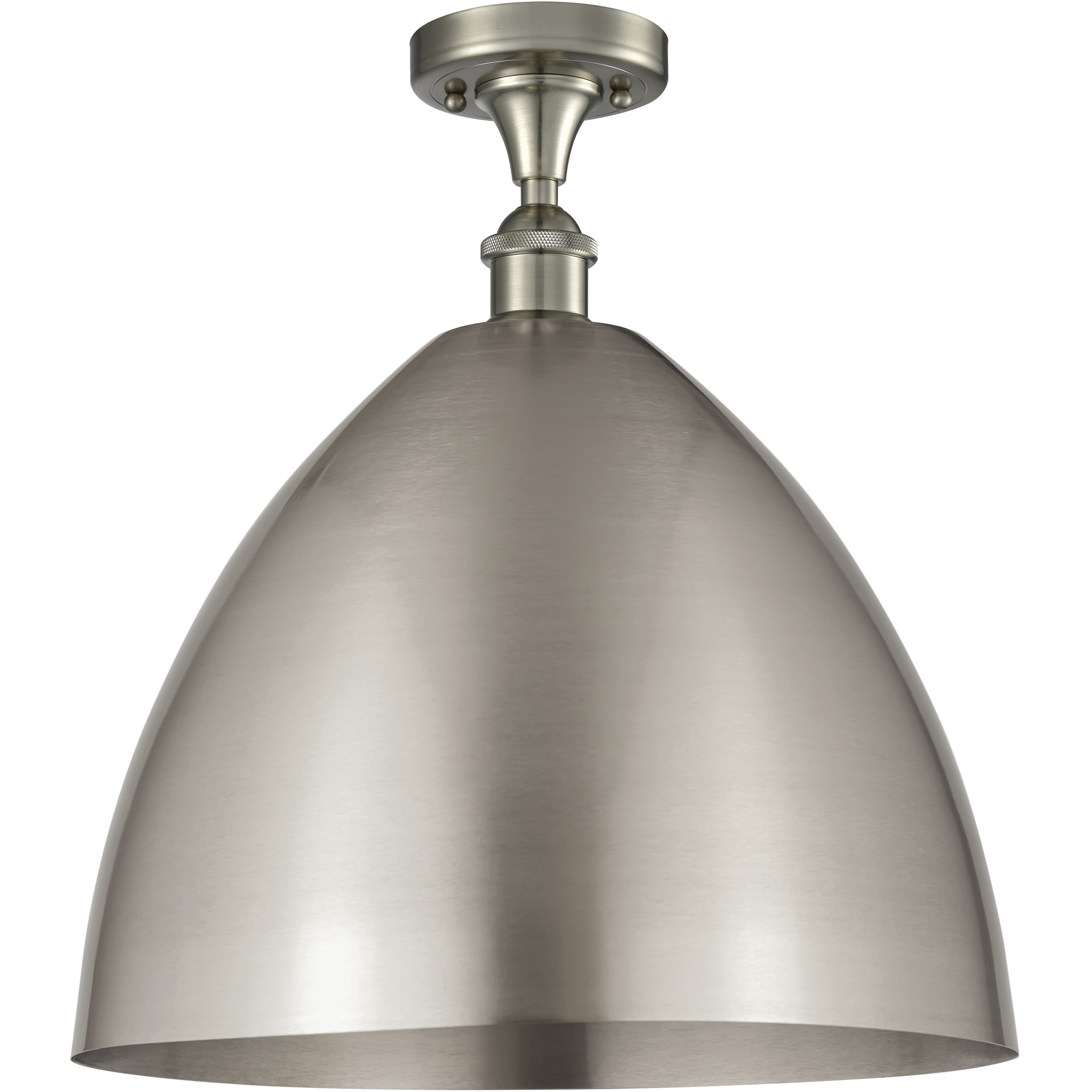 Ballston Dome LED 16 inch Brushed Satin Nickel Semi-Flush Mount Ceiling Light