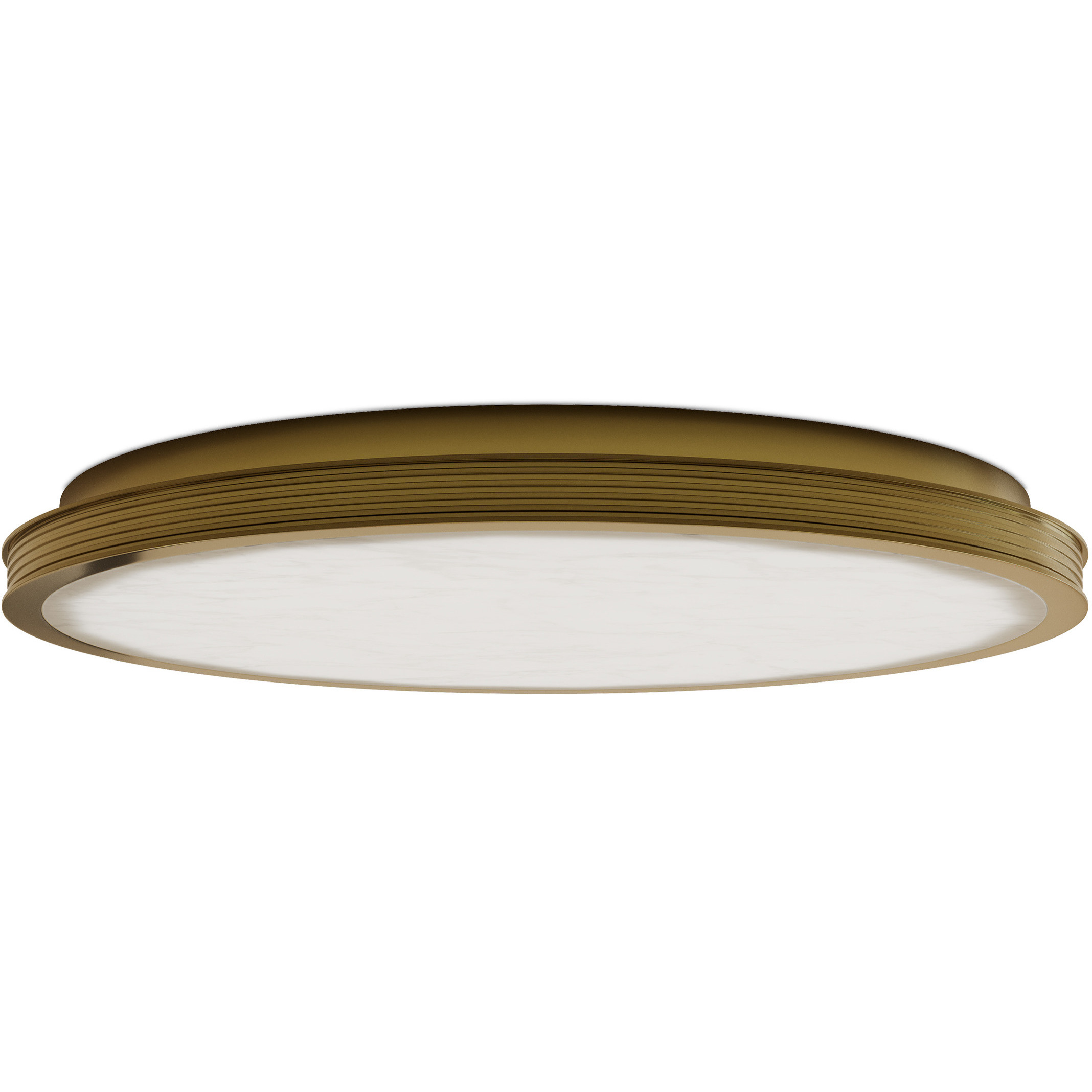 Aydan 1 Light 23.5 inch Polished Antique Brass Flush Mount Ceiling Light