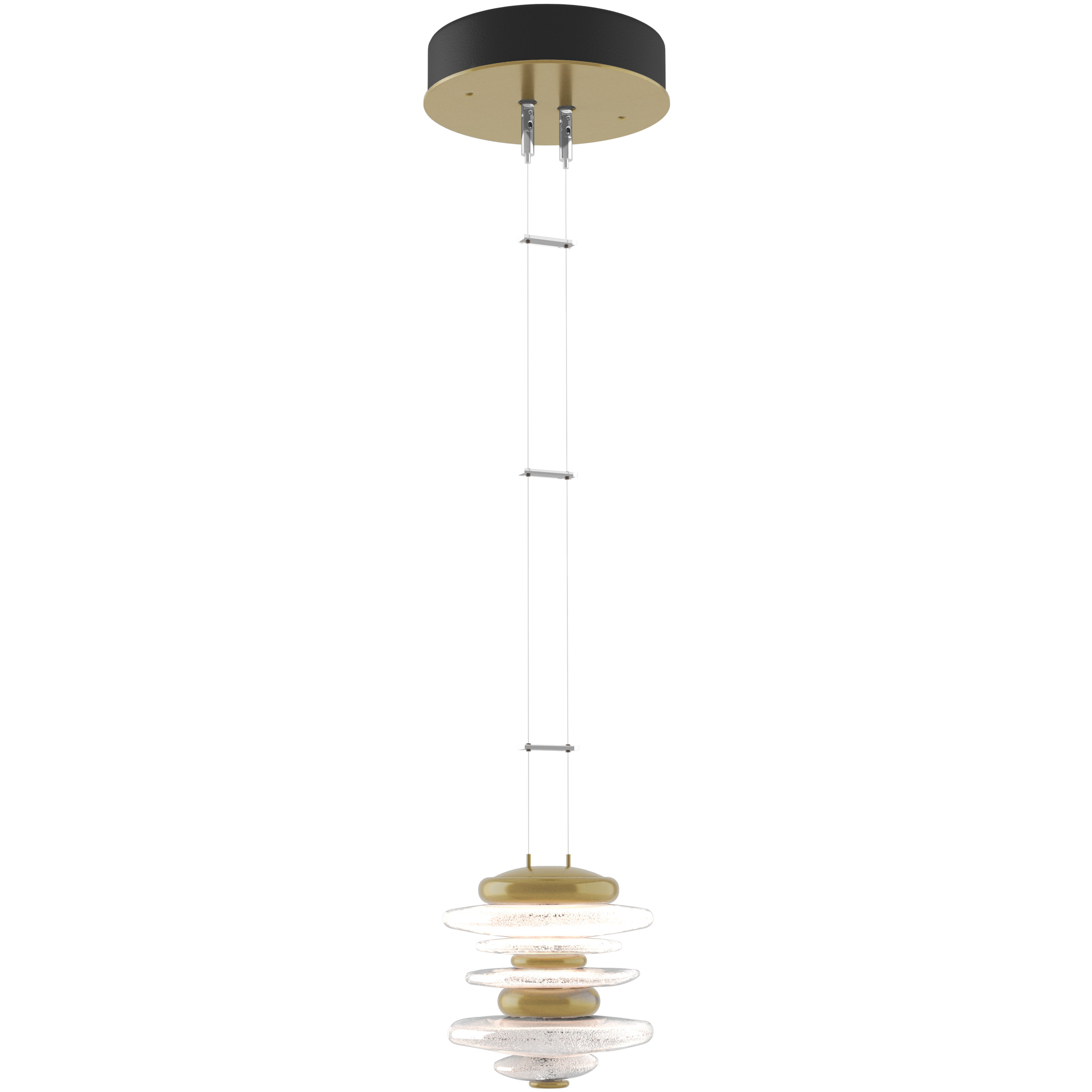 Cairn LED 6 inch Modern Brass Mini Pendant Ceiling Light