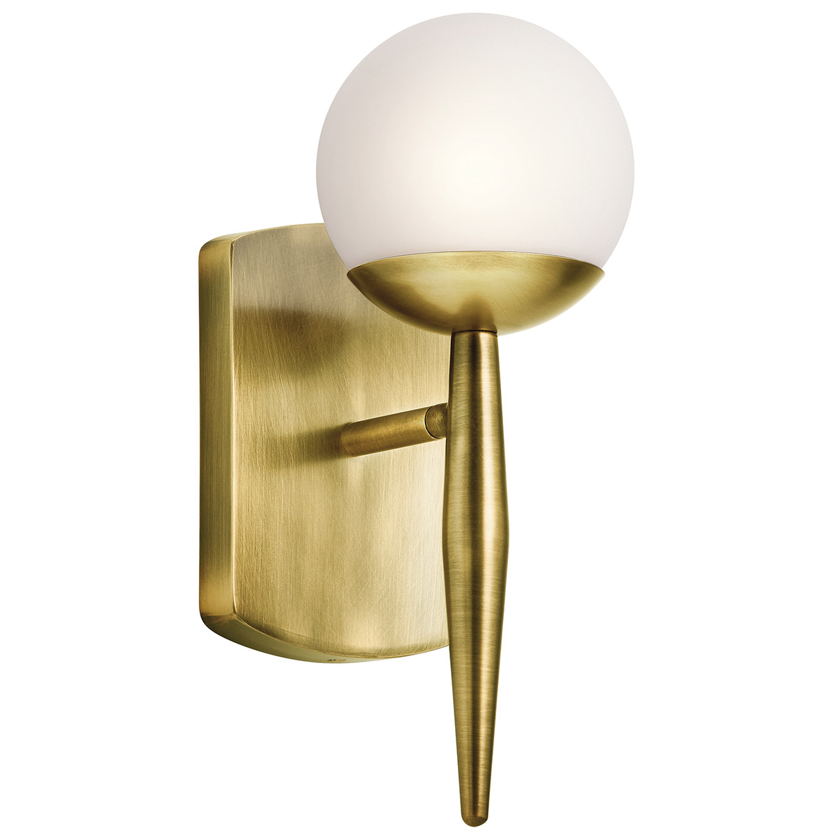 Jasper 1 Light 5 inch Natural Brass Wall Bracket Wall Light