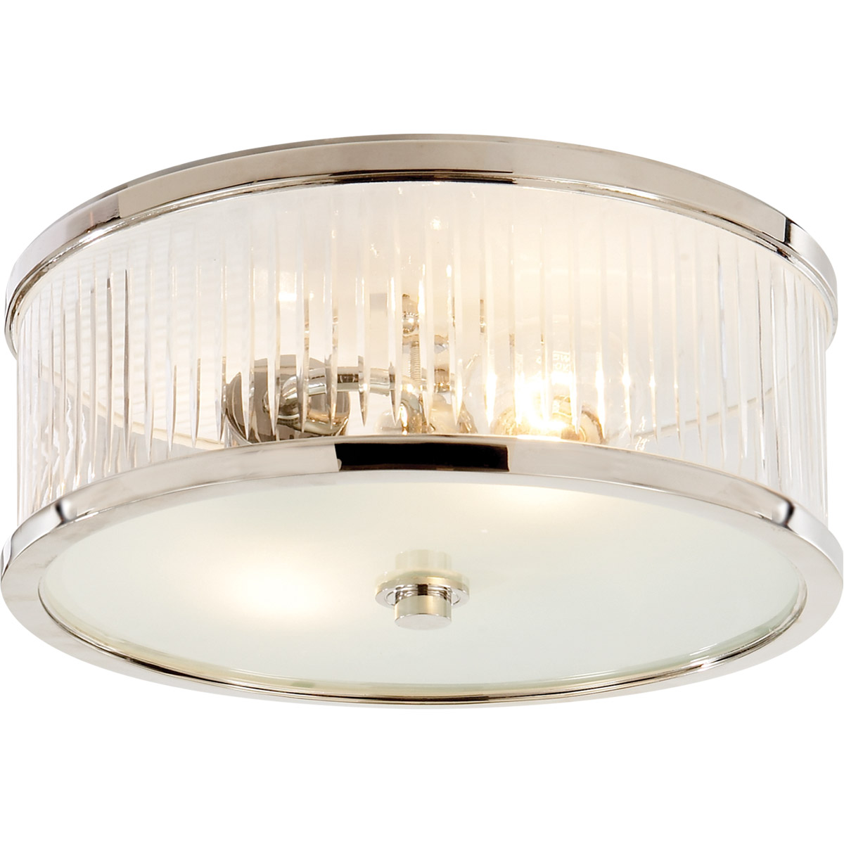 Alexa Hampton Randolph 2 Light 14 inch Polished Nickel Flush Mount Ceiling Light, Large