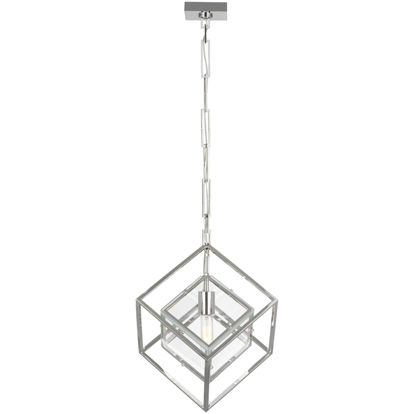 Kelly Wearstler Cubed LED 14.5 inch Polished Nickel Pendant Ceiling Light, Medium