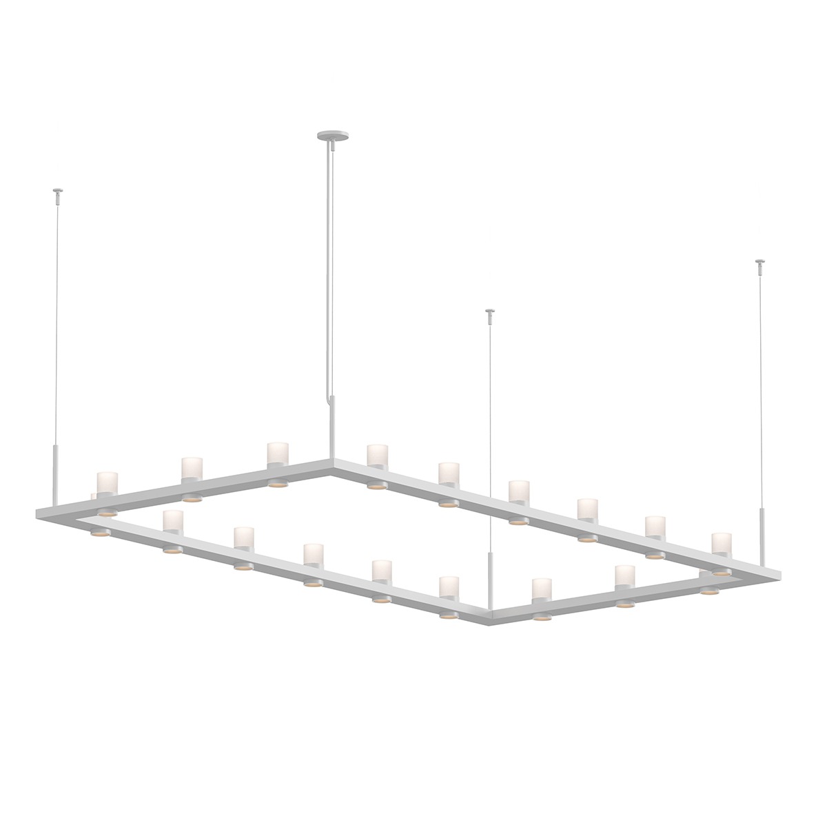 Intervals LED 104 inch Satin White Pendant Ceiling Light