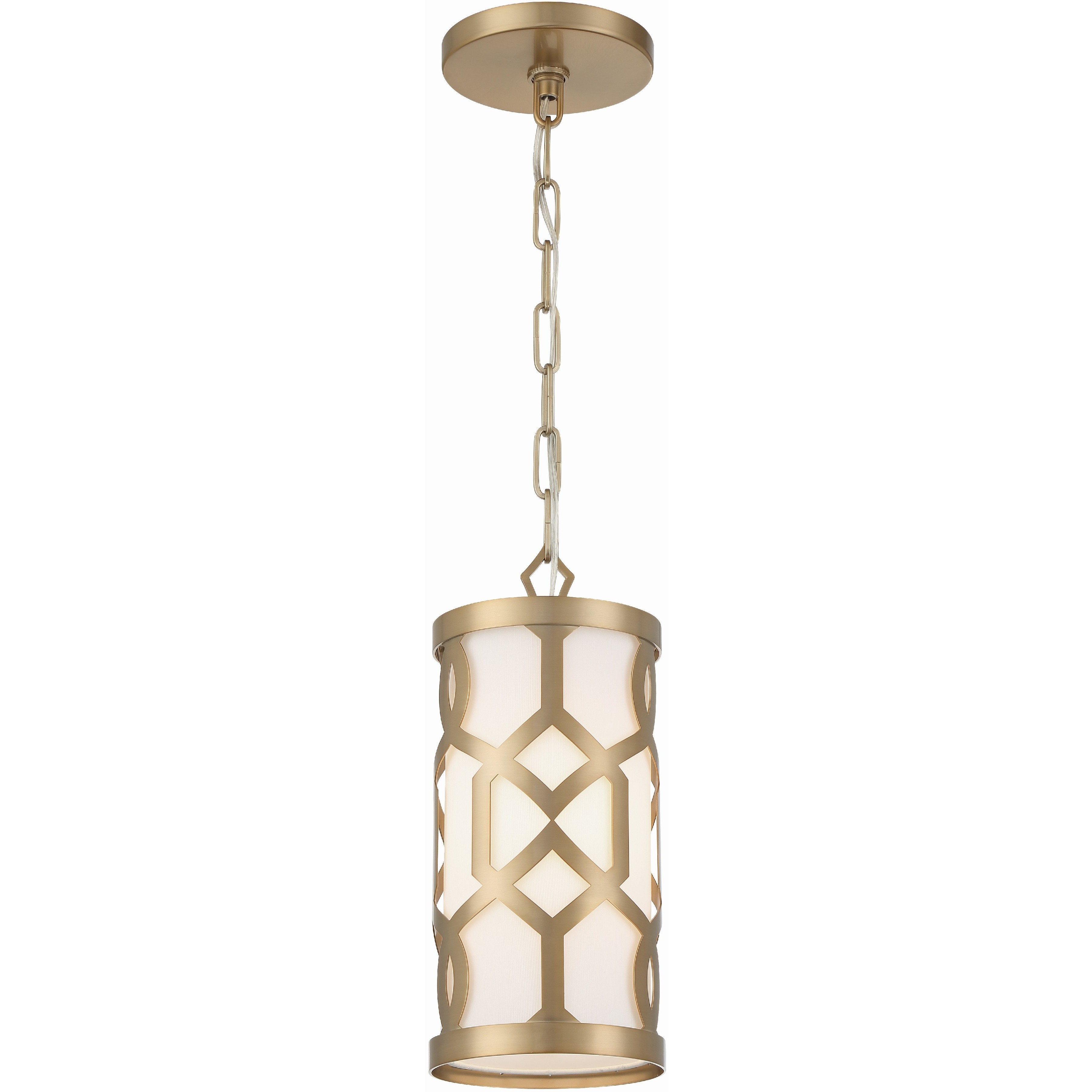 Jennings 1 Light 6.25 inch Aged Brass Mini Pendant Ceiling Light