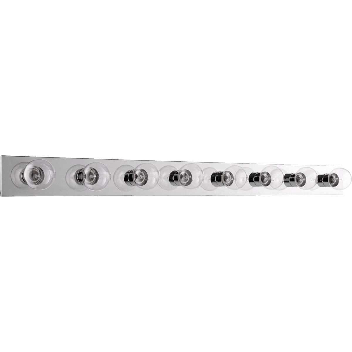 Fort Worth 8 Light 48 inch Chrome Vanity Light Wall Light