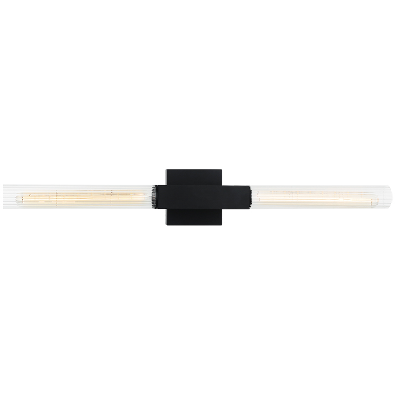 Odelle 2 Light 28.63 inch Matte Black Wall Sconce Wall Light