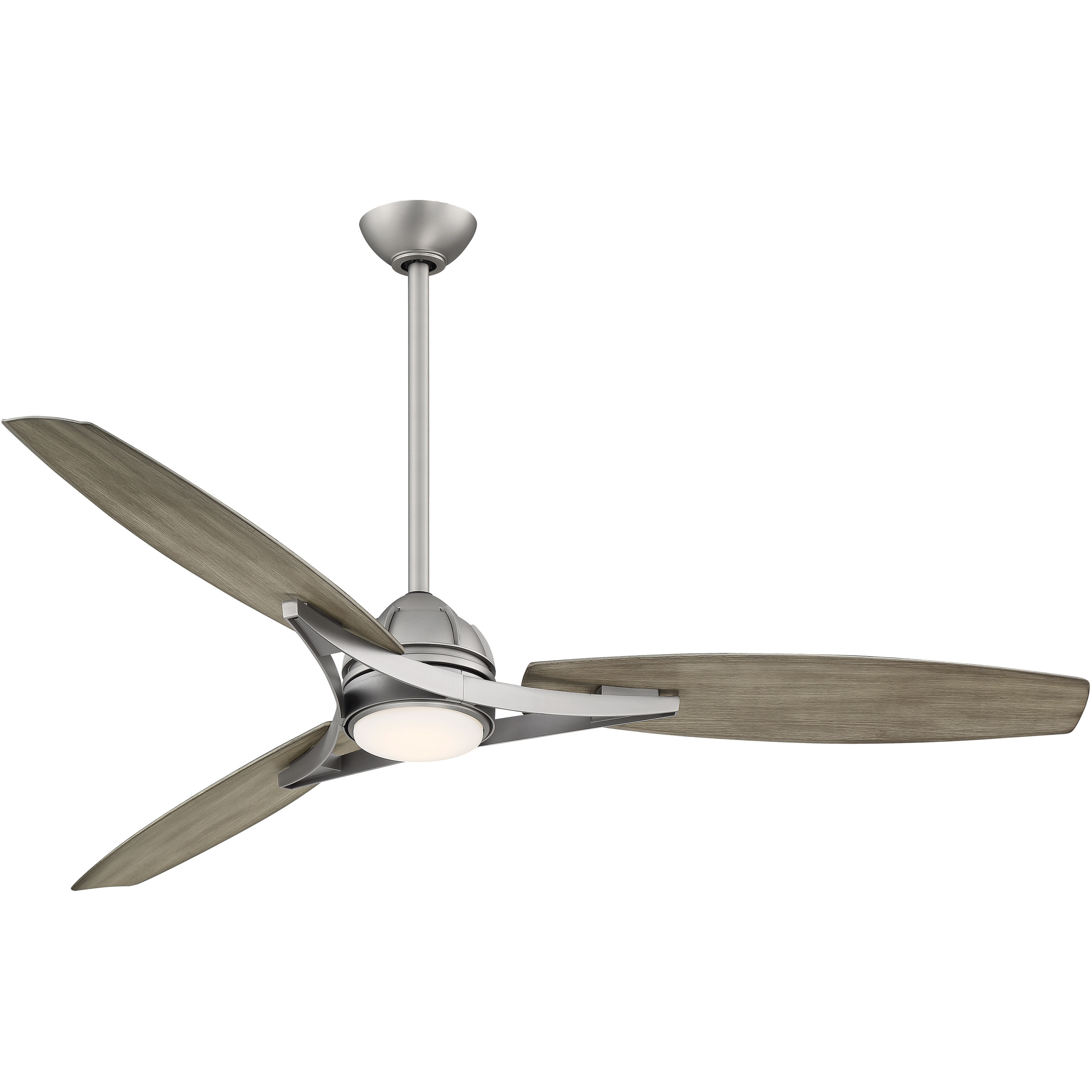 Molino 65 inch Burnished Nickel with Seashore Grey Blades Outdoor Ceiling Fan