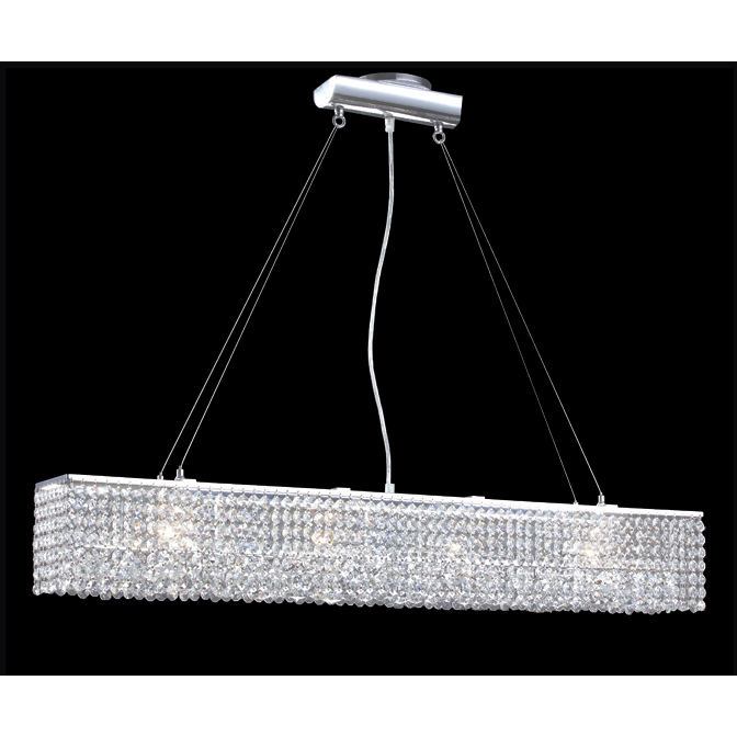 Contemporary 4 Light 5 inch Silver Chandelier Ceiling Light