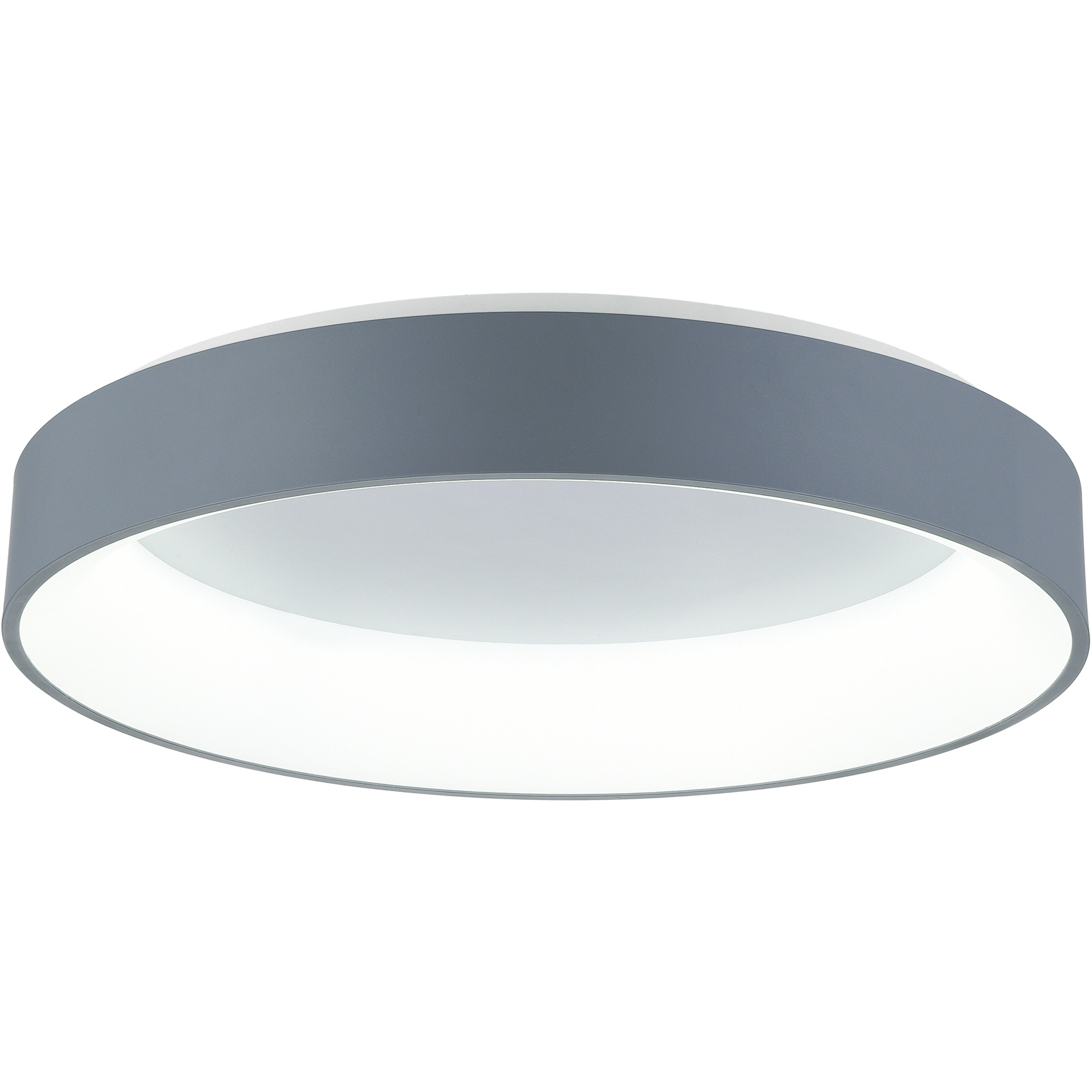 Arenal LED 24 inch Grey and White Drum Shade Flush Mount Ceiling Light in Gray and White