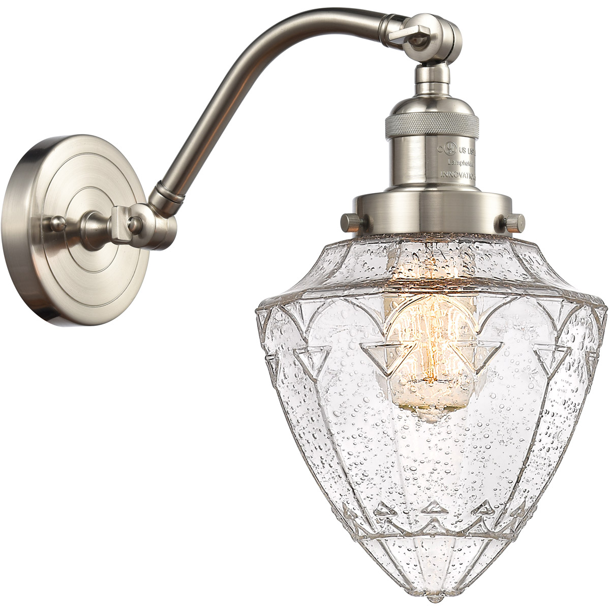 Franklin Restoration Bullet LED 7 inch Brushed Satin Nickel Sconce Wall Light