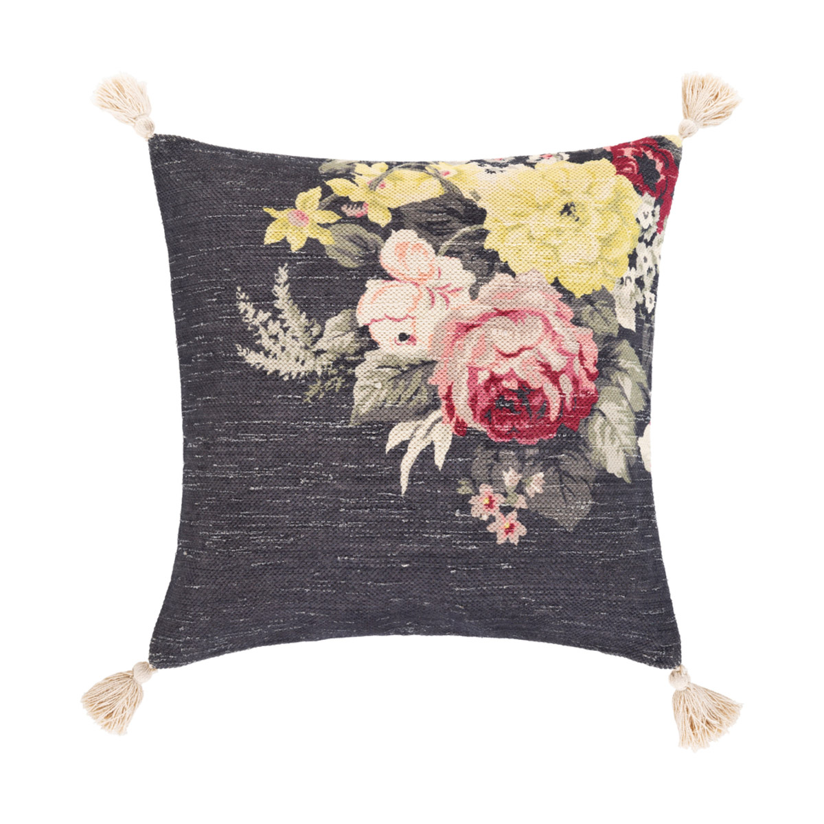 Daphne 20 X 20 inch Butter/Navy/Rose/Bright Red/Cream/Medium Gray Pillow Kit, Square